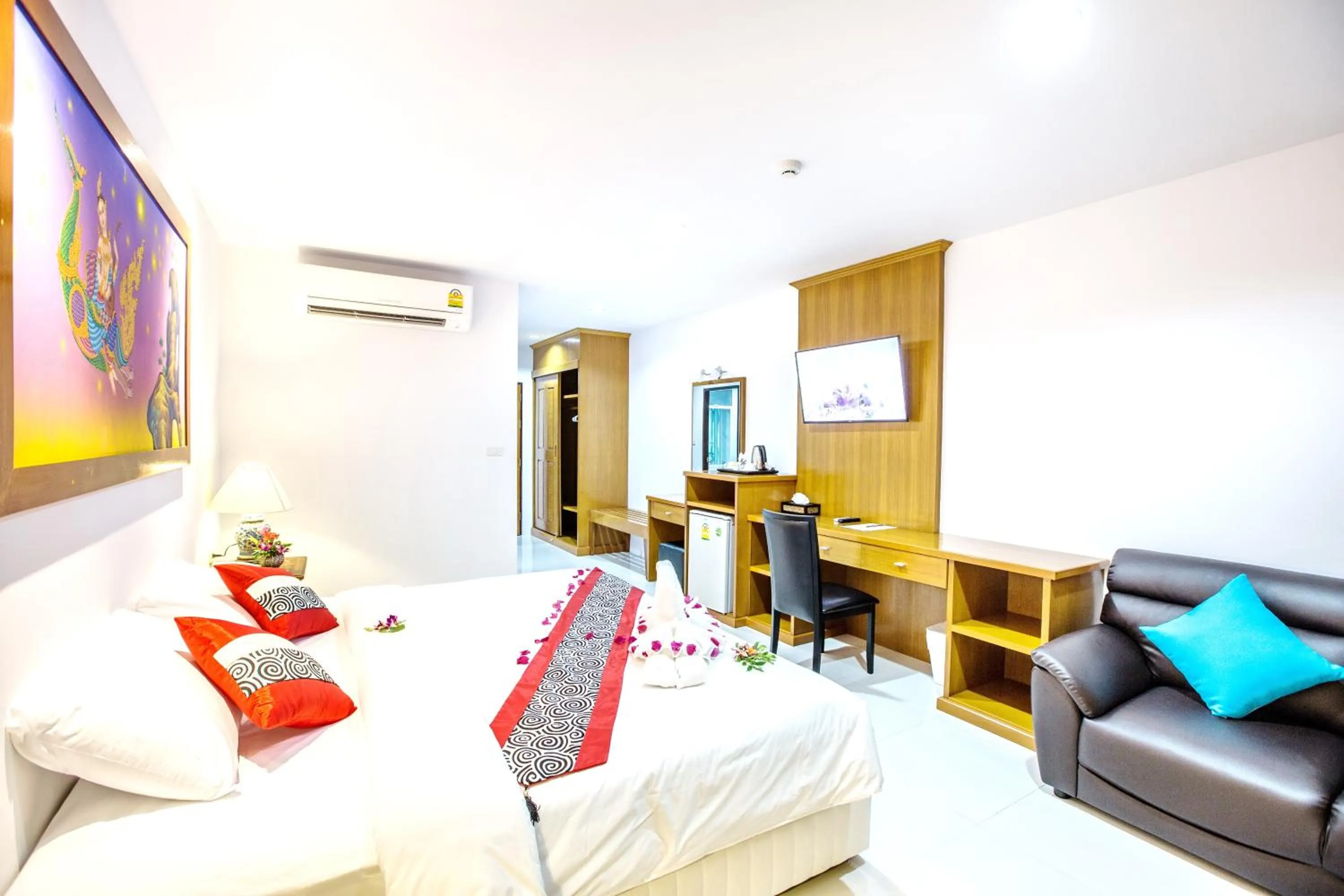 Bedroom in Lamai Coconut Beach Resort