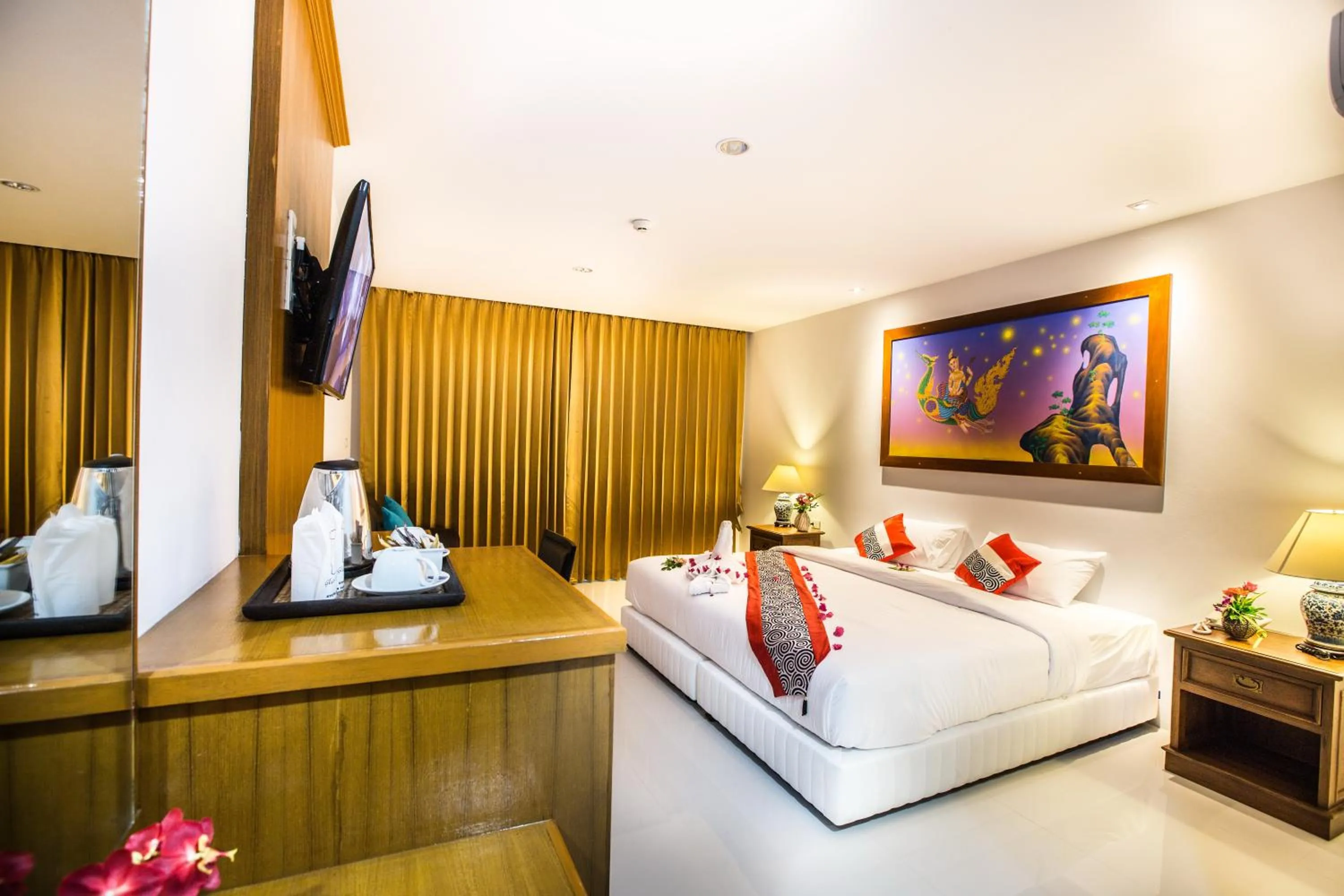 Decorative detail, Bed in Lamai Coconut Beach Resort