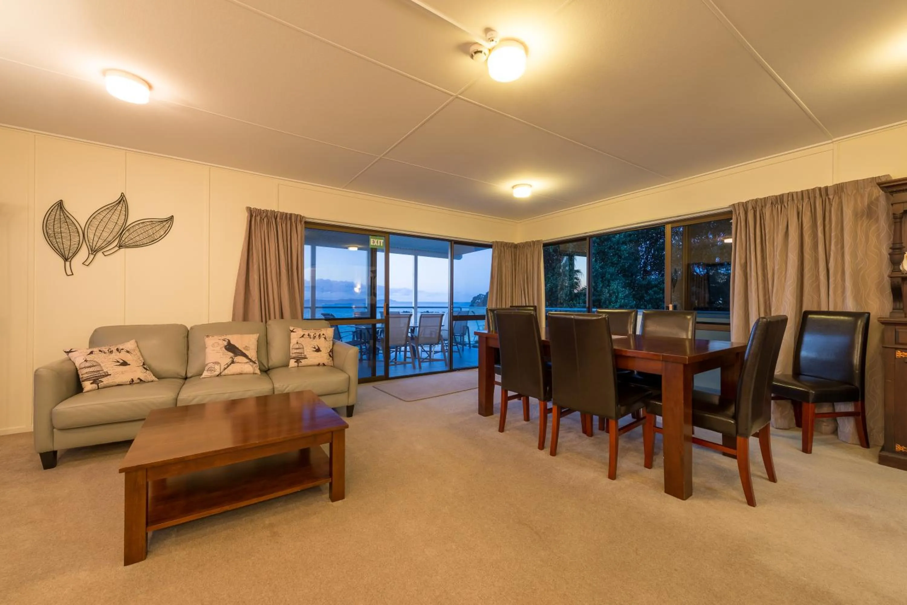 Living room in By the Bay Beachfront Apartments