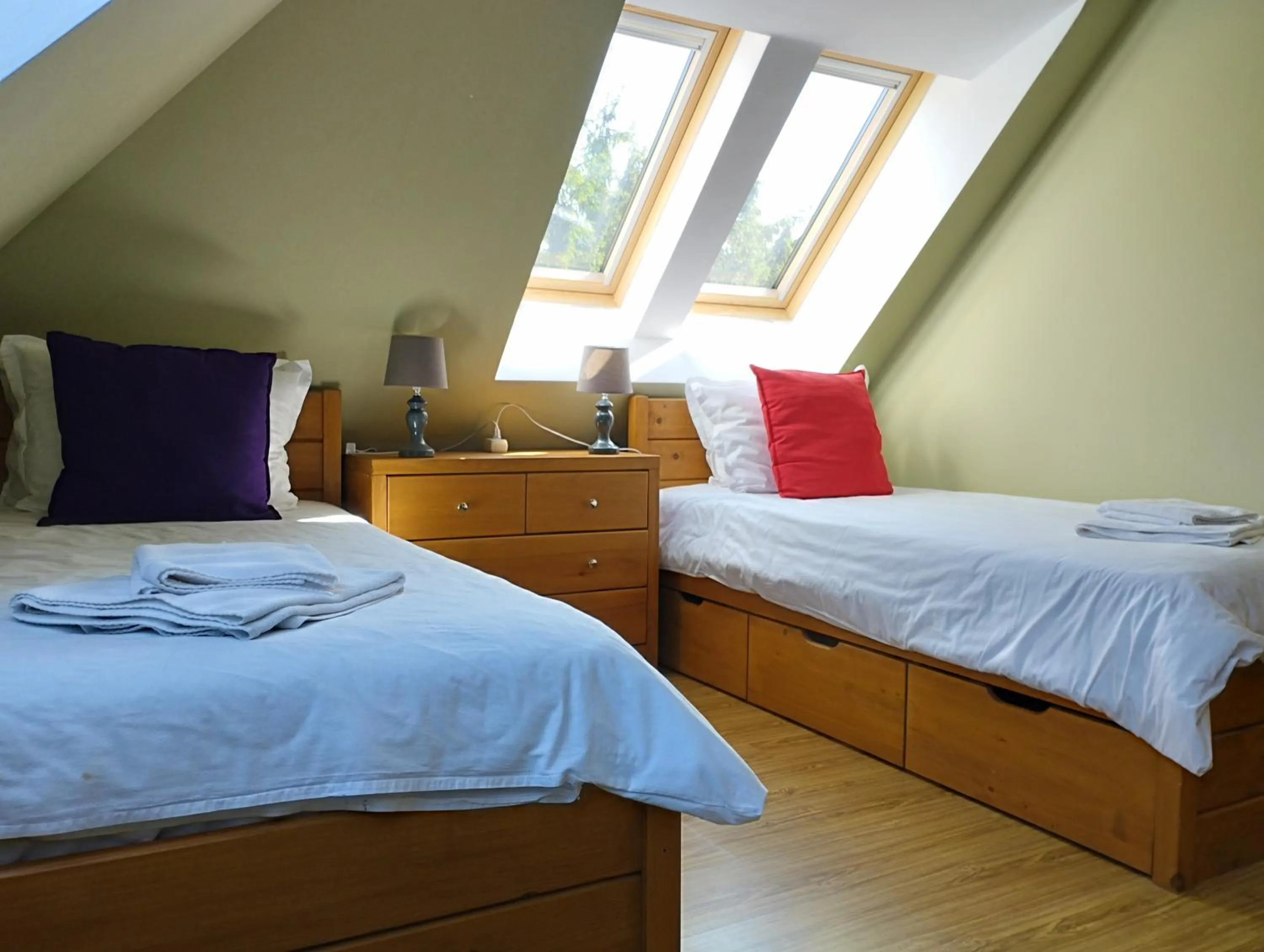 Bed in Chamkoria Chalets