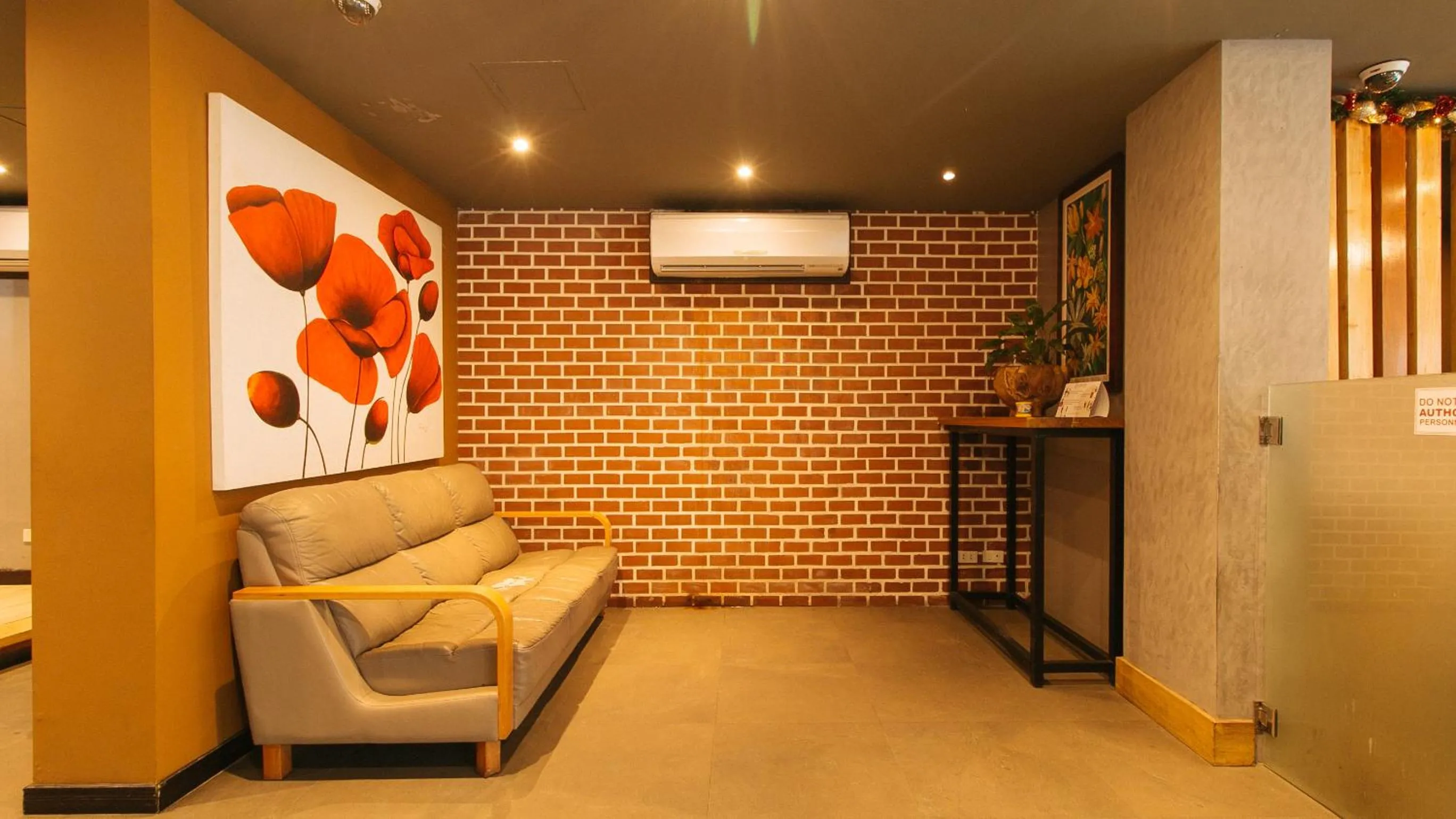 Seating area in Guijo Suites Makati