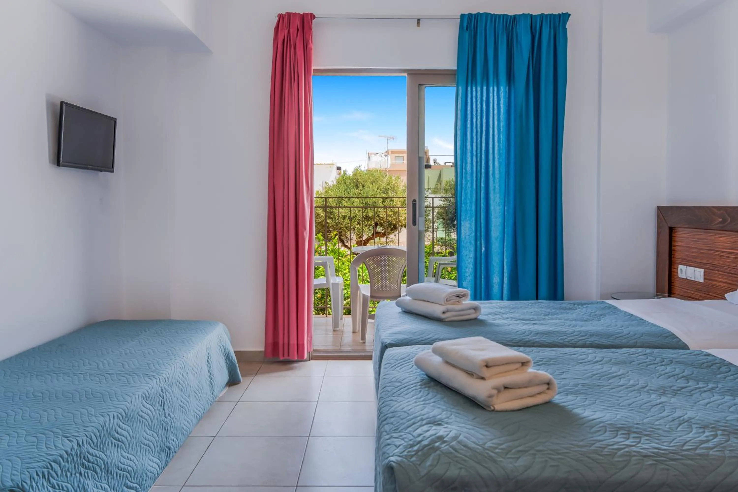 Bed in Creta Verano Hotel