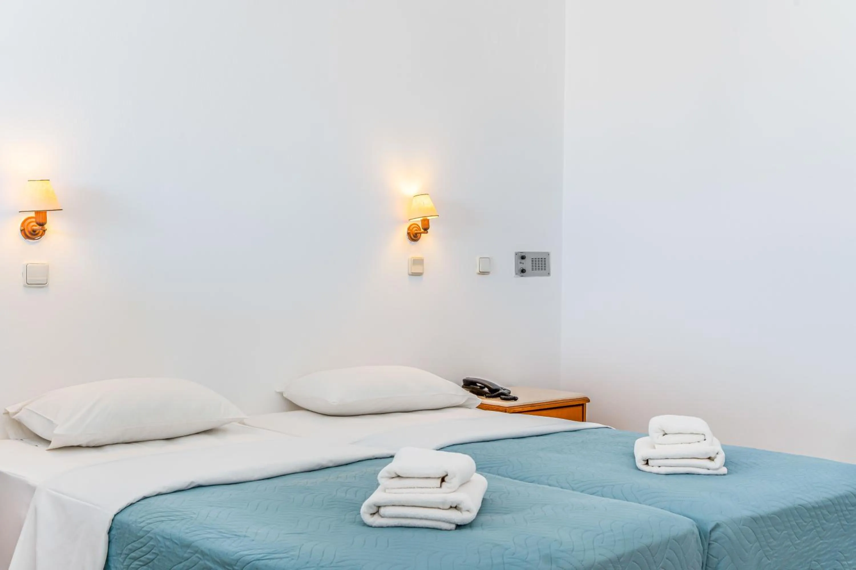 Bed in Creta Verano Hotel