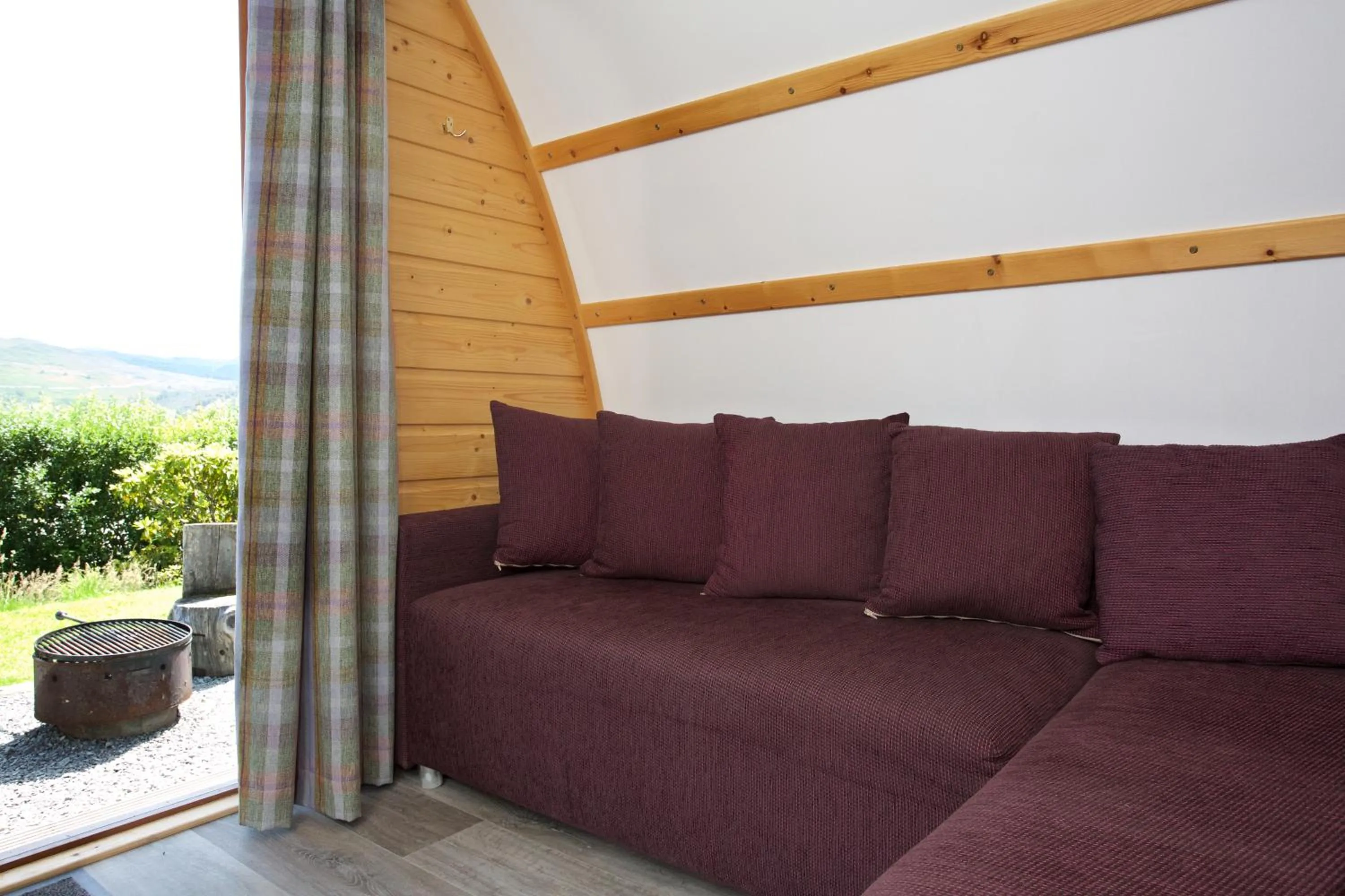 Seating area in LOCH TAY HIGHLAND LODGES and GLAMPING PARK