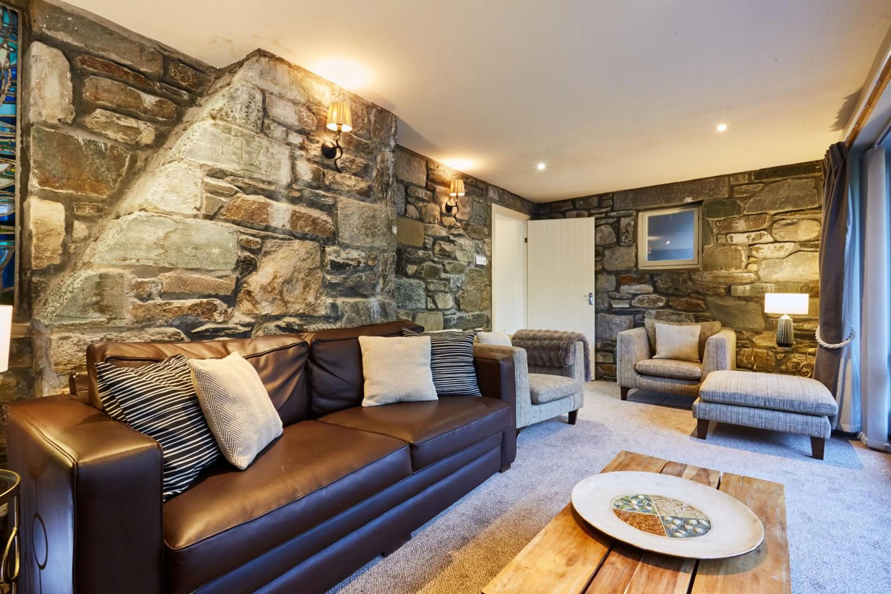 Seating area in LOCH TAY HIGHLAND LODGES and GLAMPING PARK