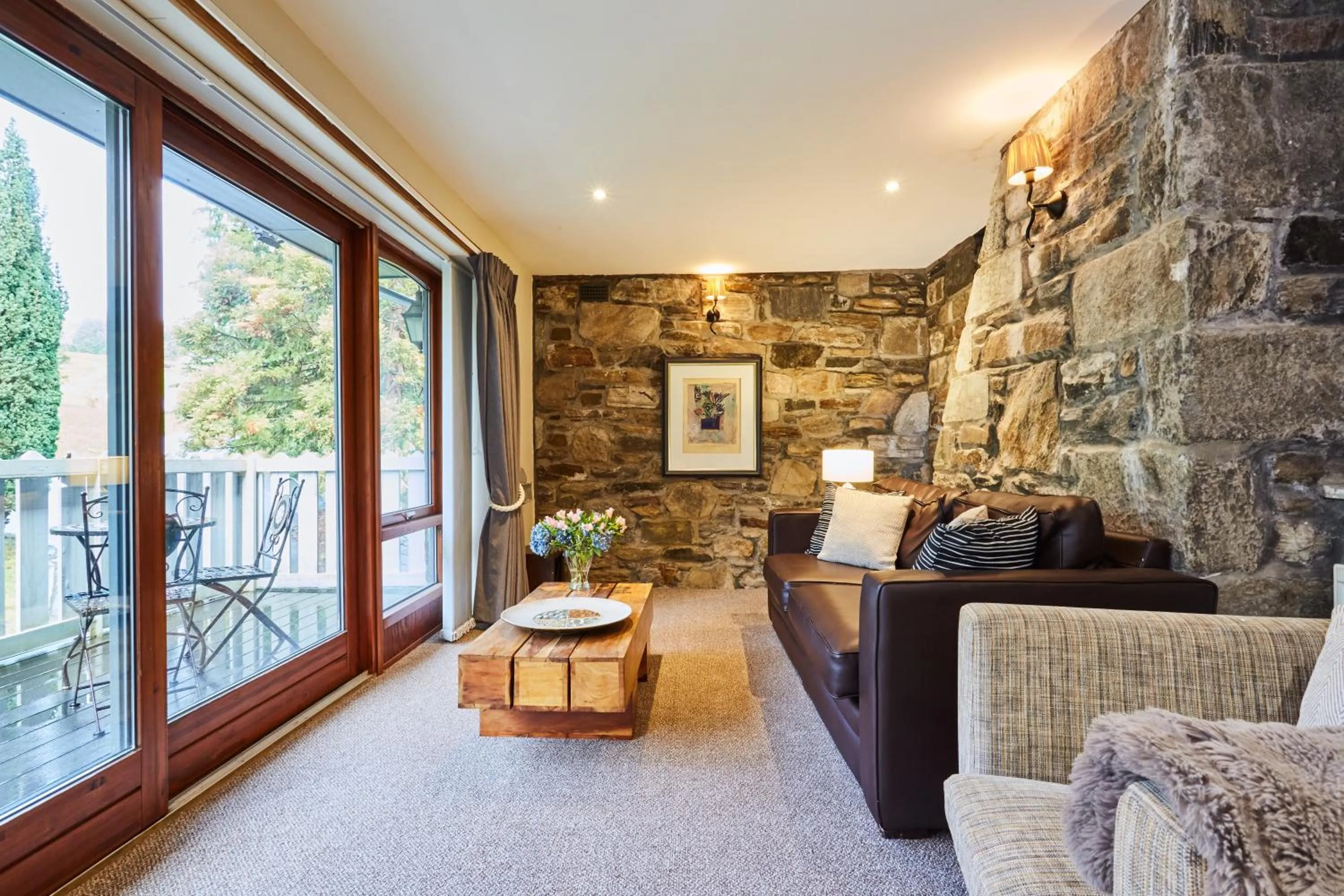 Seating area in LOCH TAY HIGHLAND LODGES and GLAMPING PARK