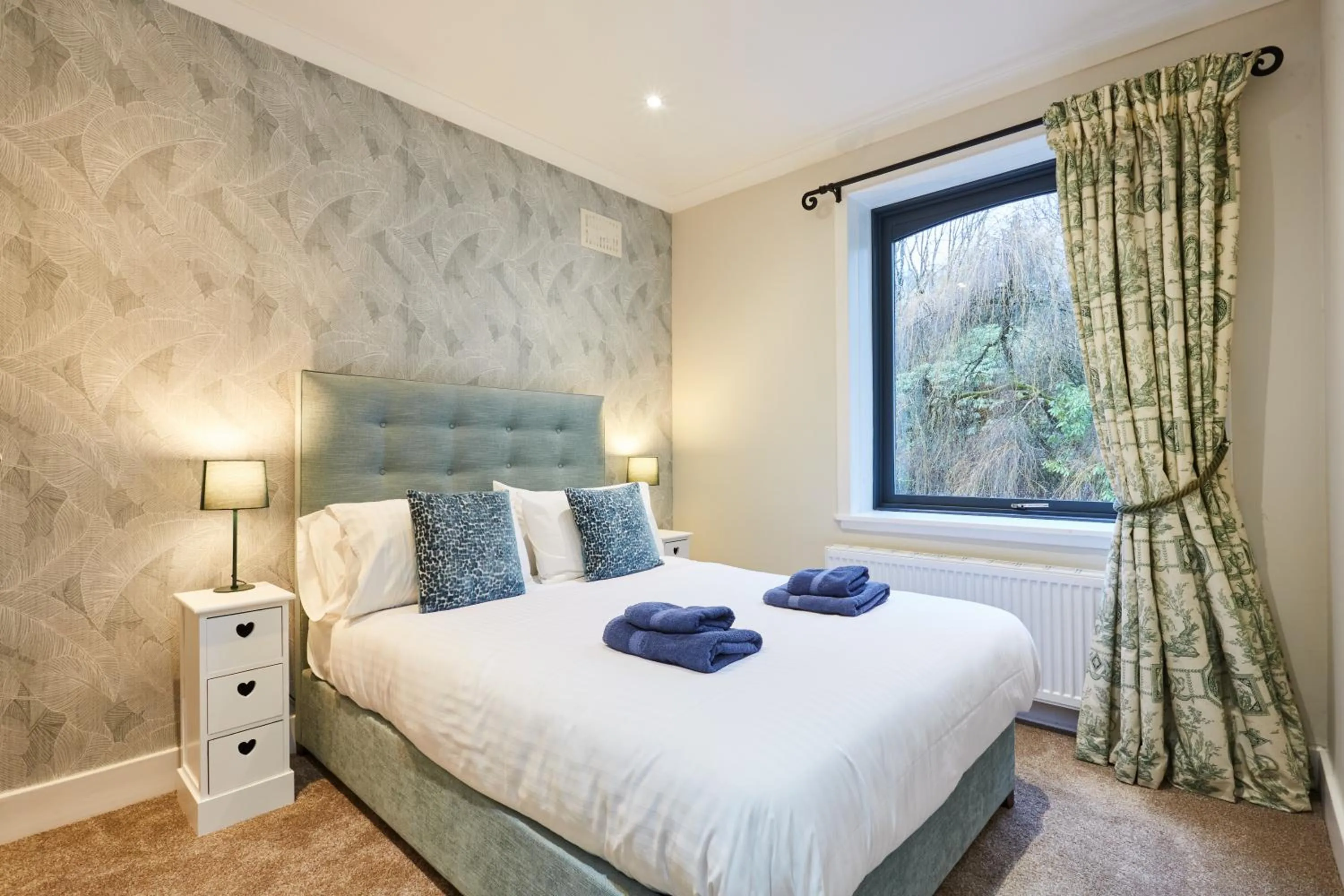 Bedroom, Bed in LOCH TAY HIGHLAND LODGES and GLAMPING PARK