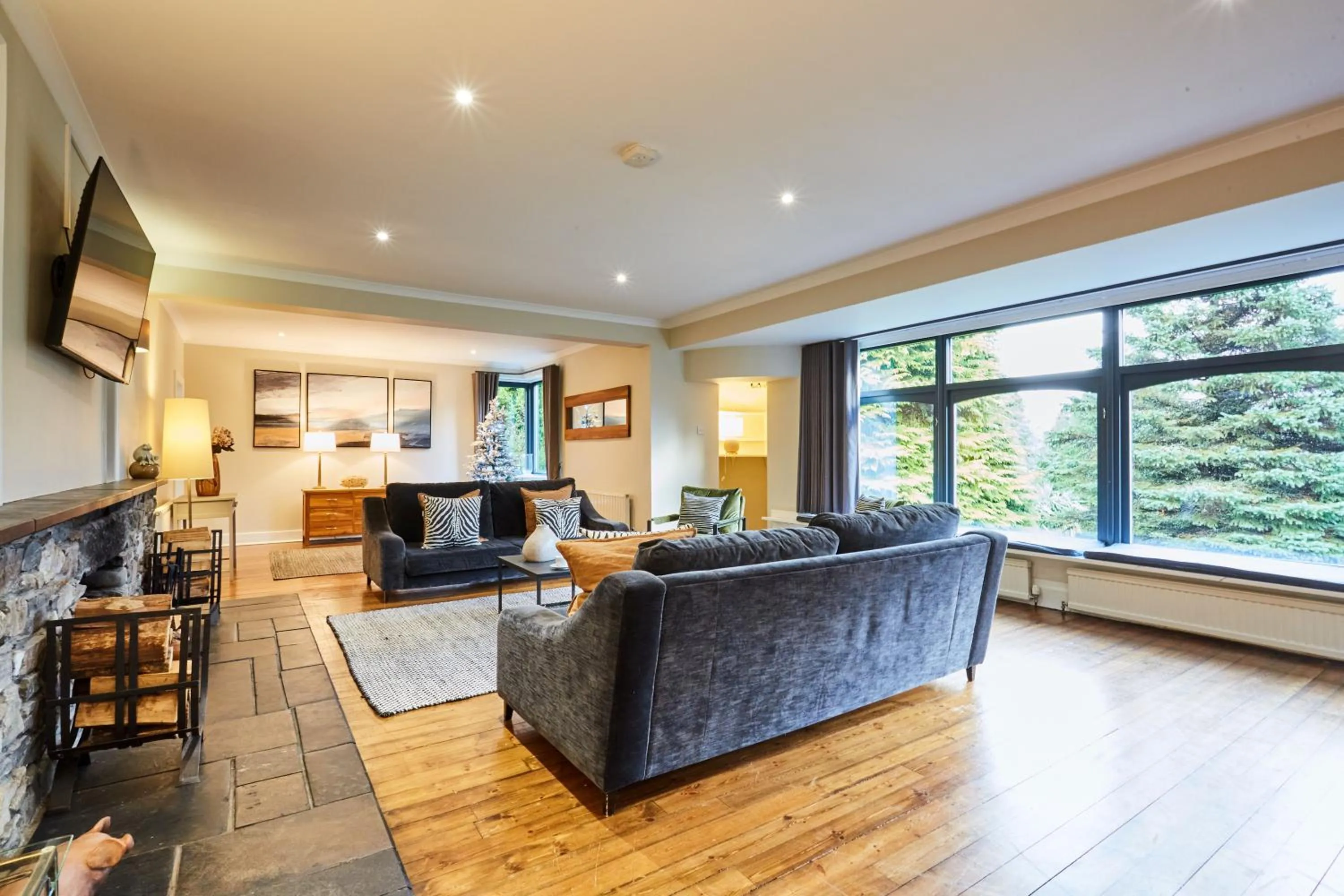 Living room in LOCH TAY HIGHLAND LODGES and GLAMPING PARK