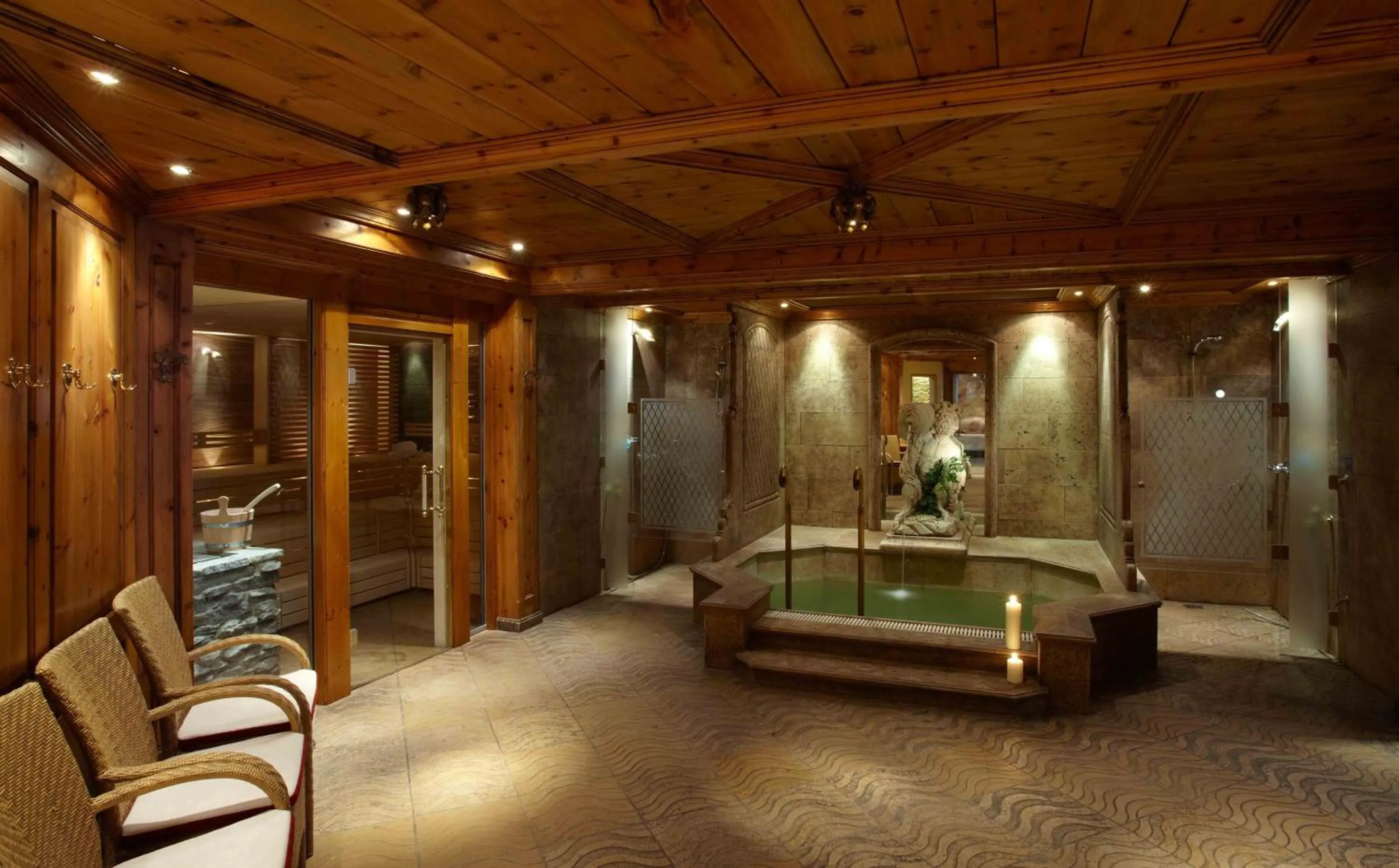 Spa and wellness centre/facilities in Sporthotel Lorünser