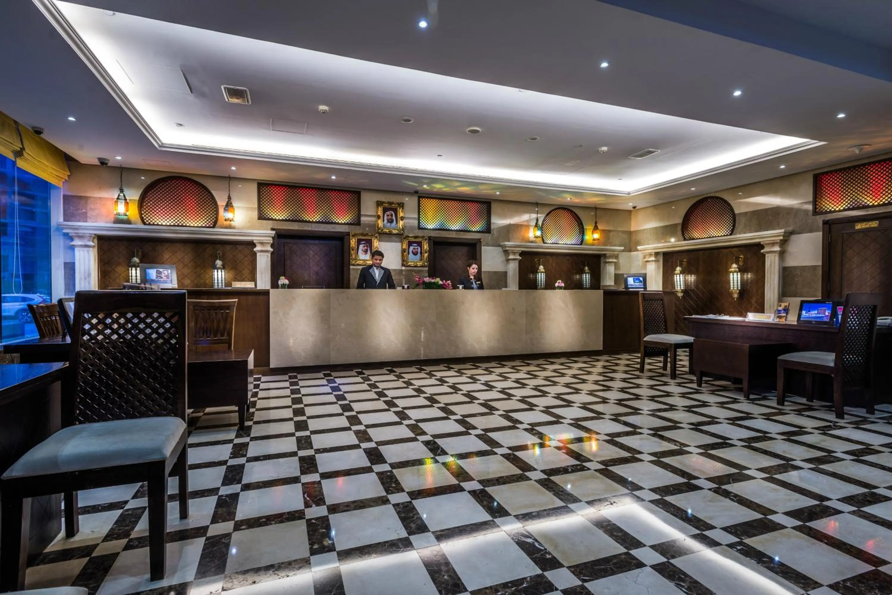 Lobby or reception in First Central Hotel Suites