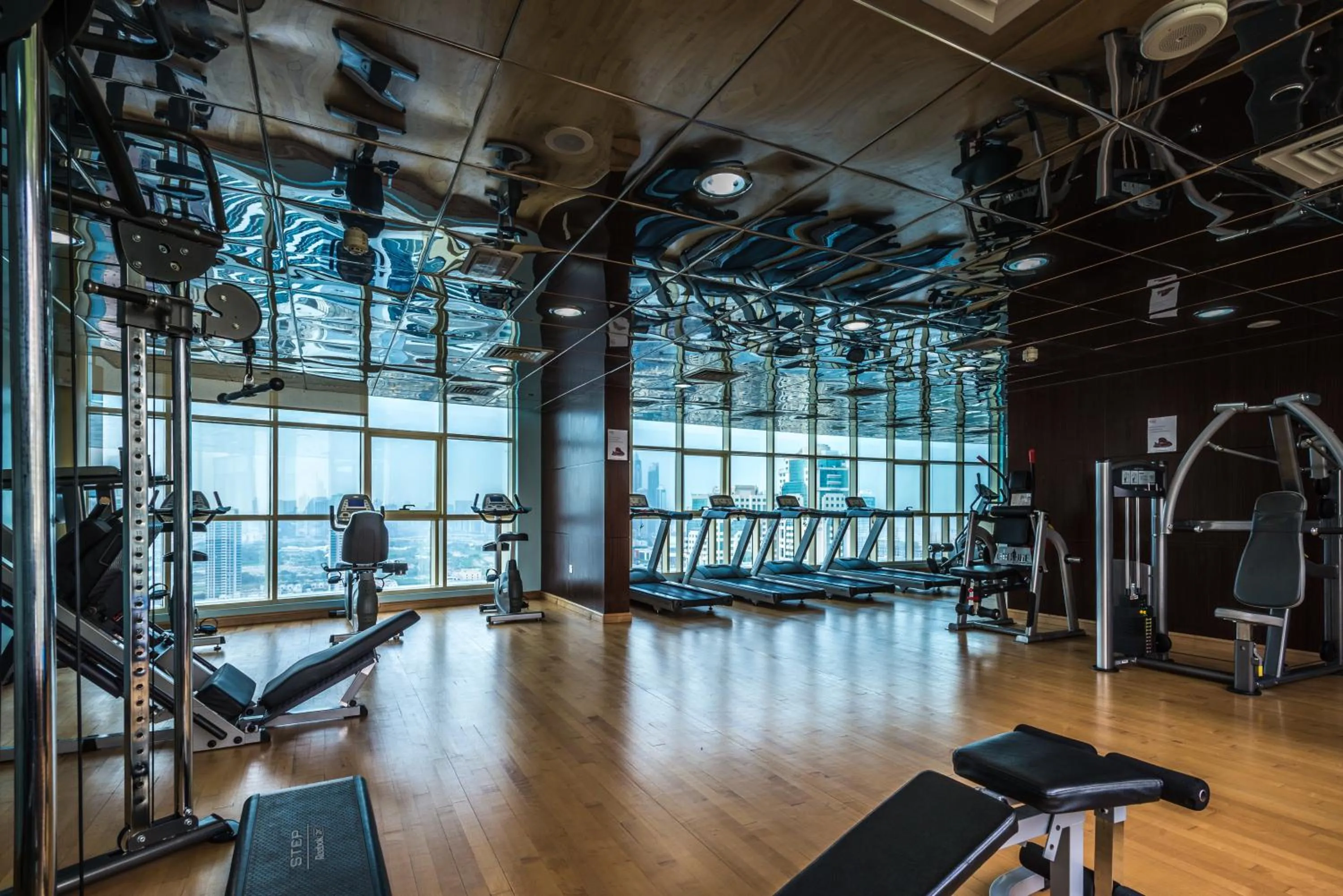 Fitness centre/facilities in First Central Hotel Suites
