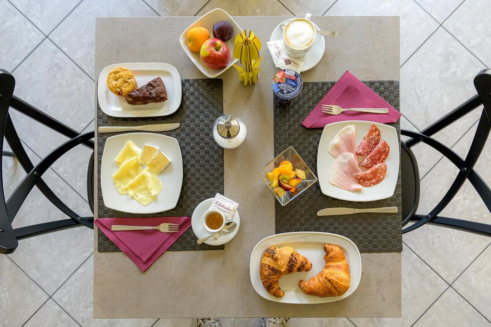 Continental breakfast in Hotel La Rotonda