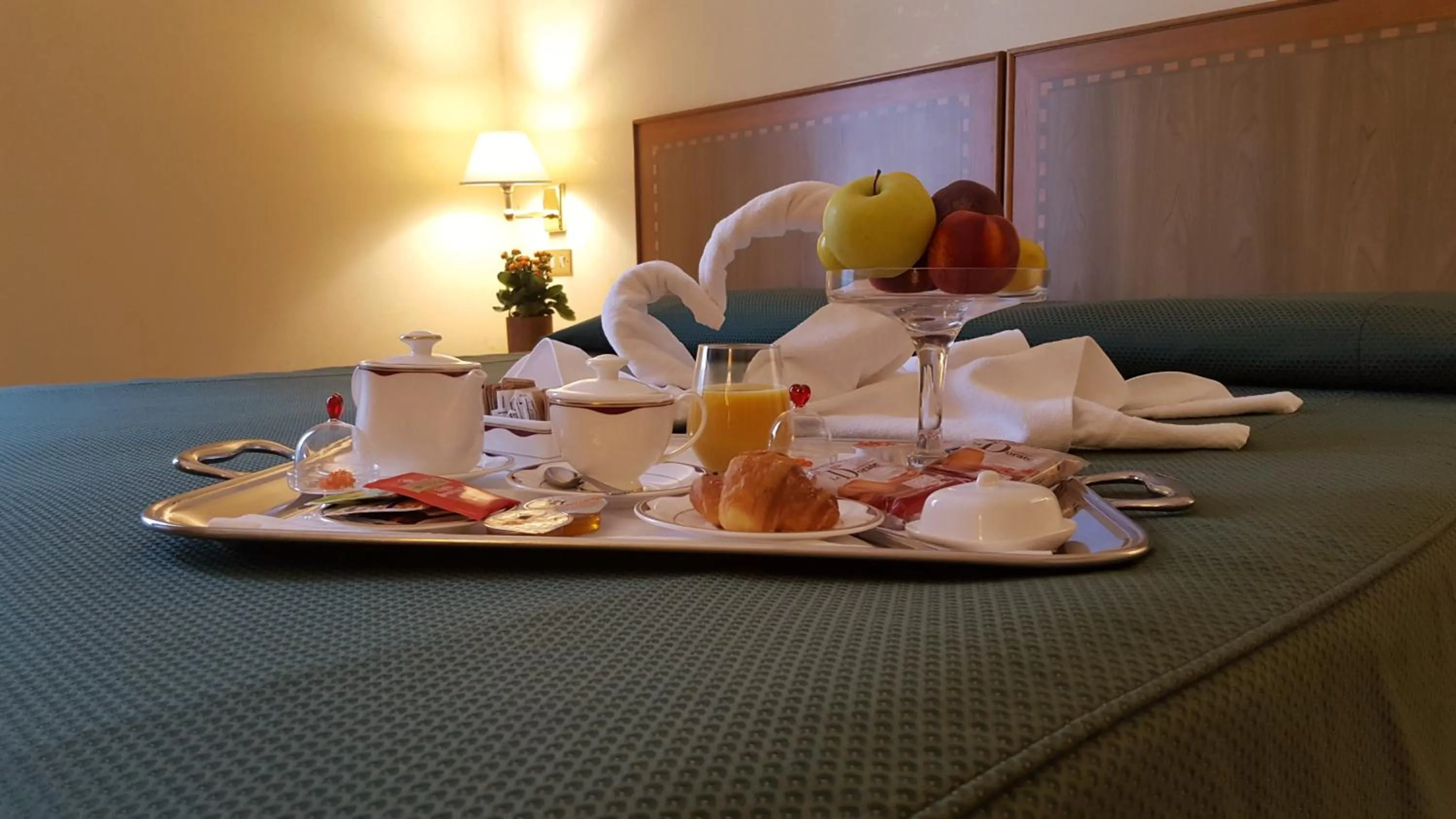 Decorative detail, Bed in Nuovo Albergo