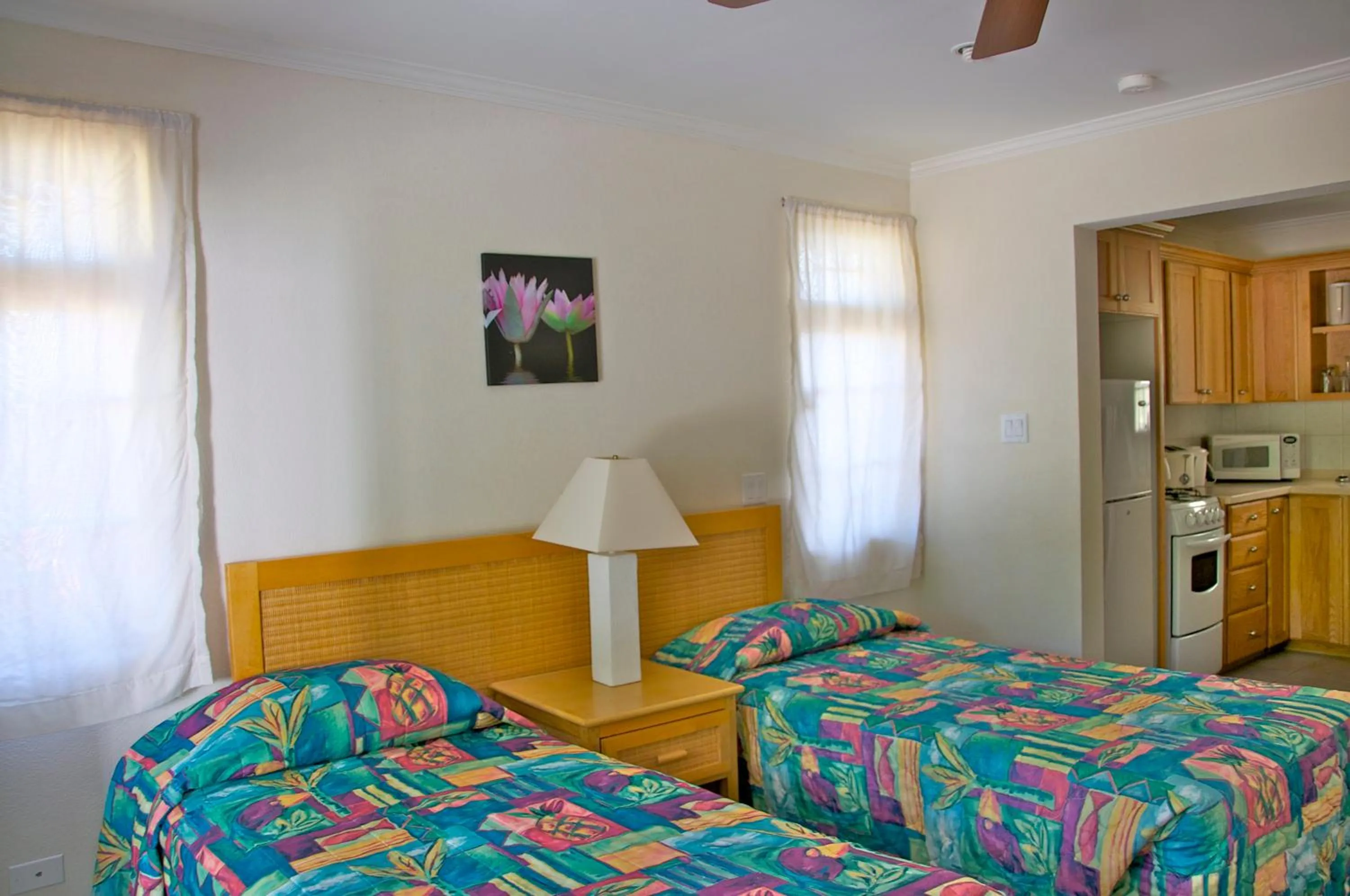 Kitchen or kitchenette, Bed in Adulo Apartments