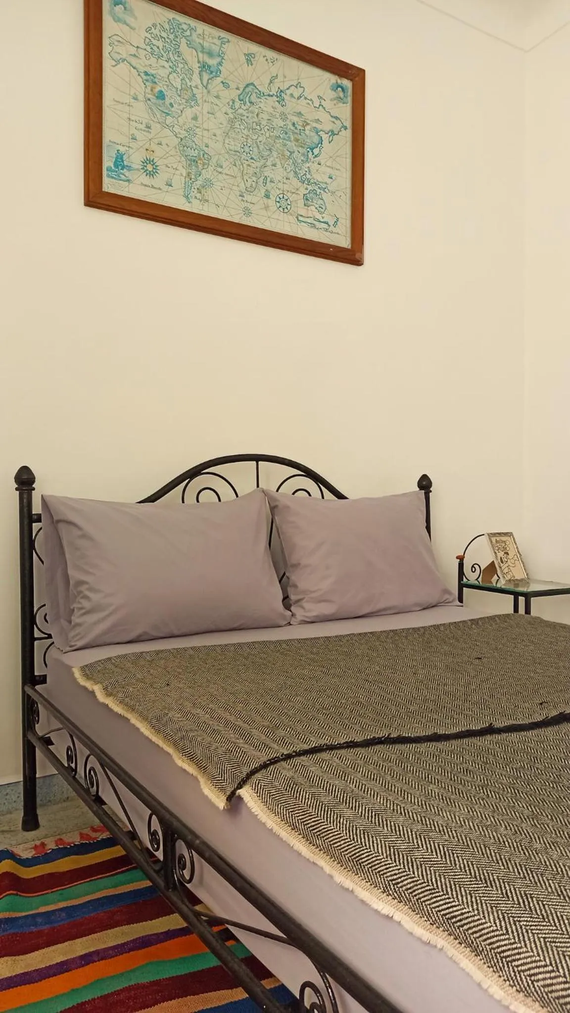 Bed in Home with a sea view