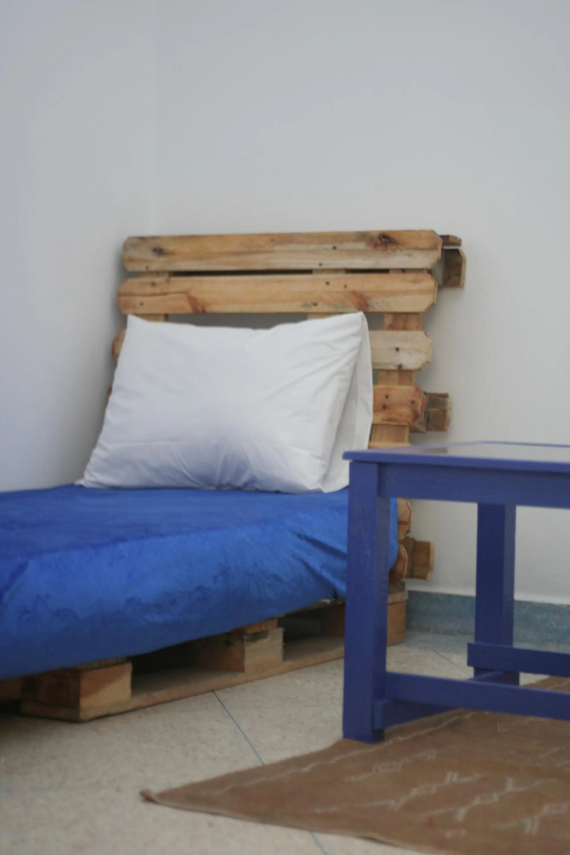 Bed in Home with a sea view