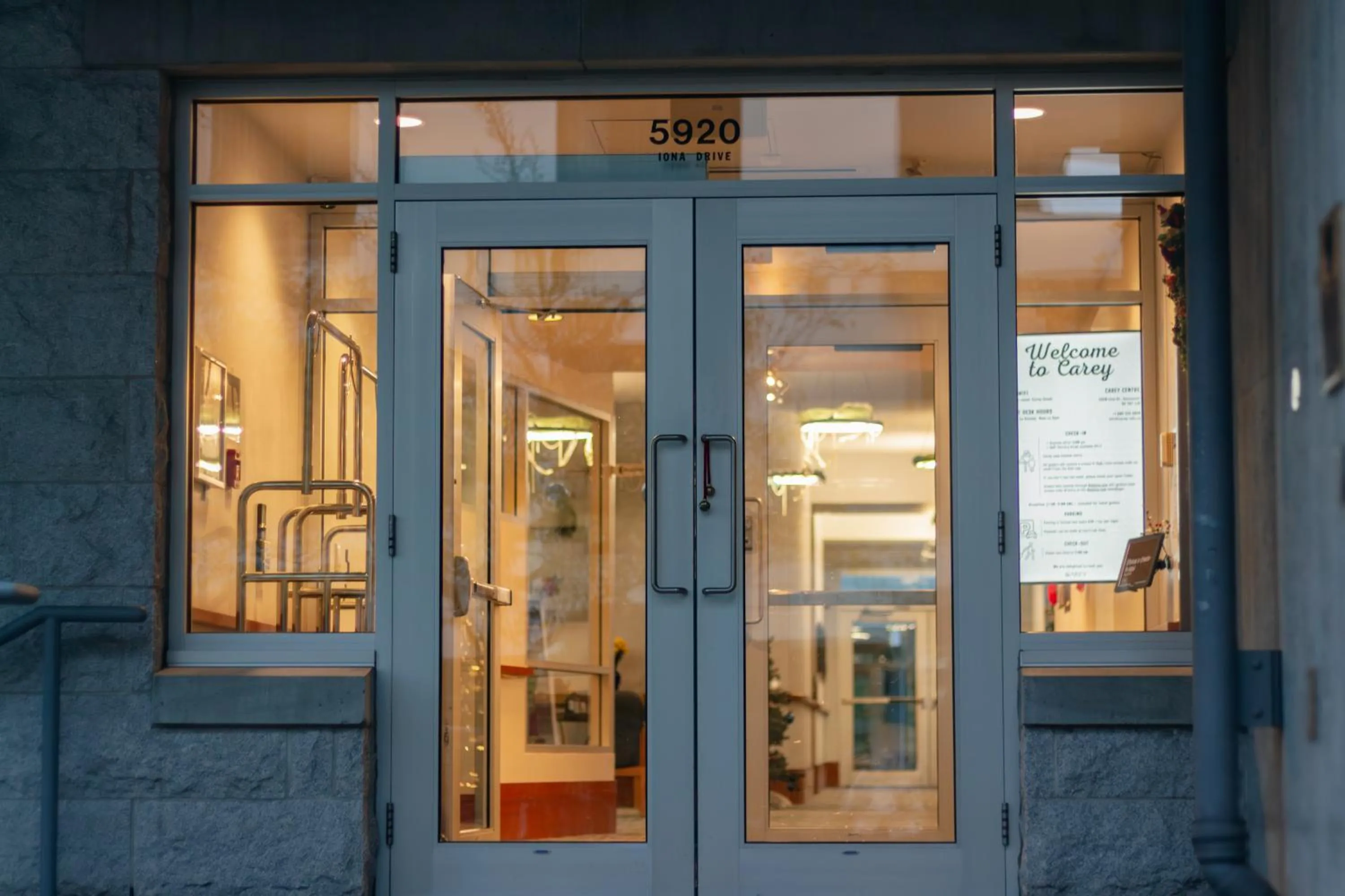 Property building in Carey Centre on UBC campus