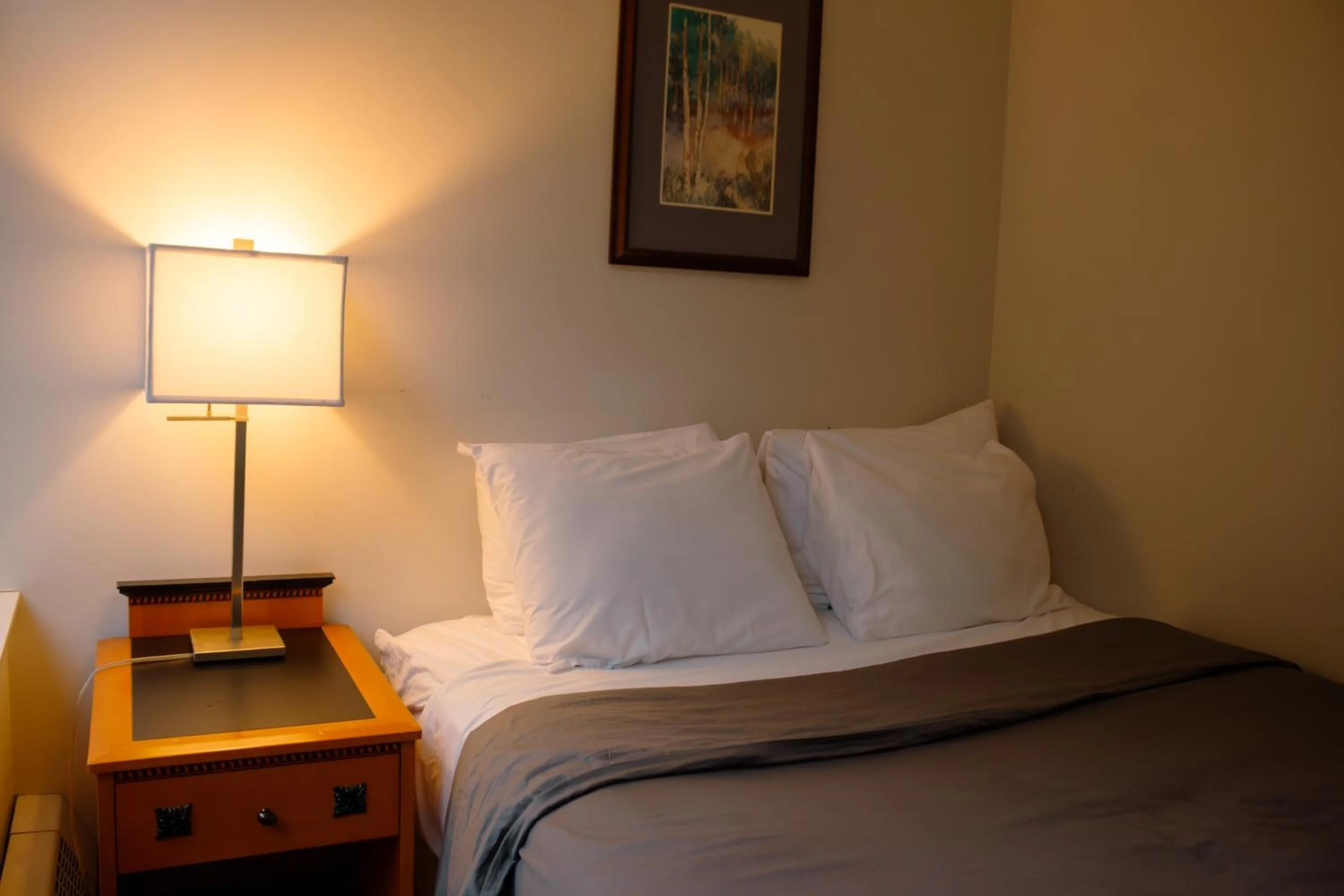 Photo of the whole room, Bed in Carey Centre on UBC campus