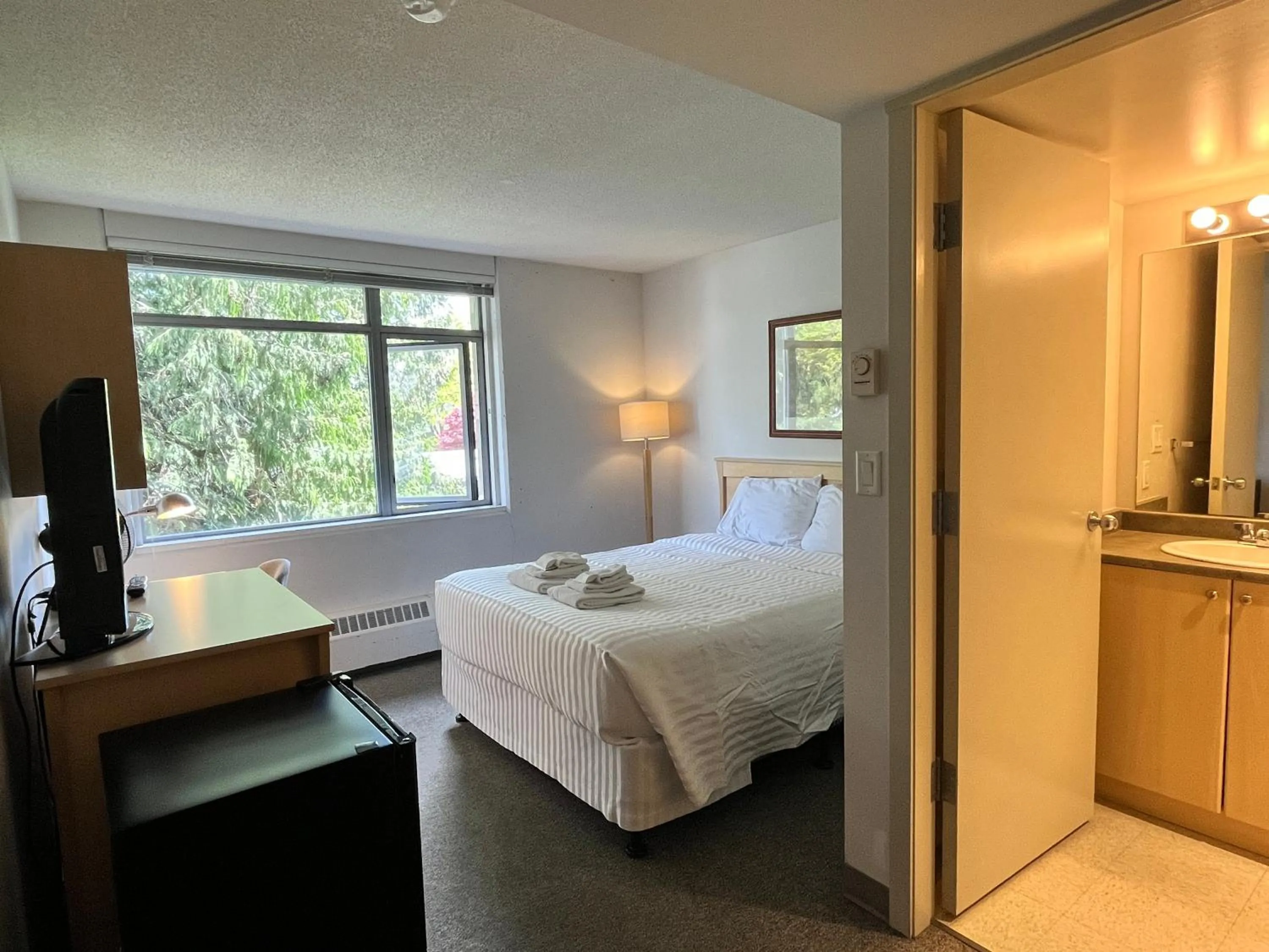 Bed in Carey Centre on UBC campus