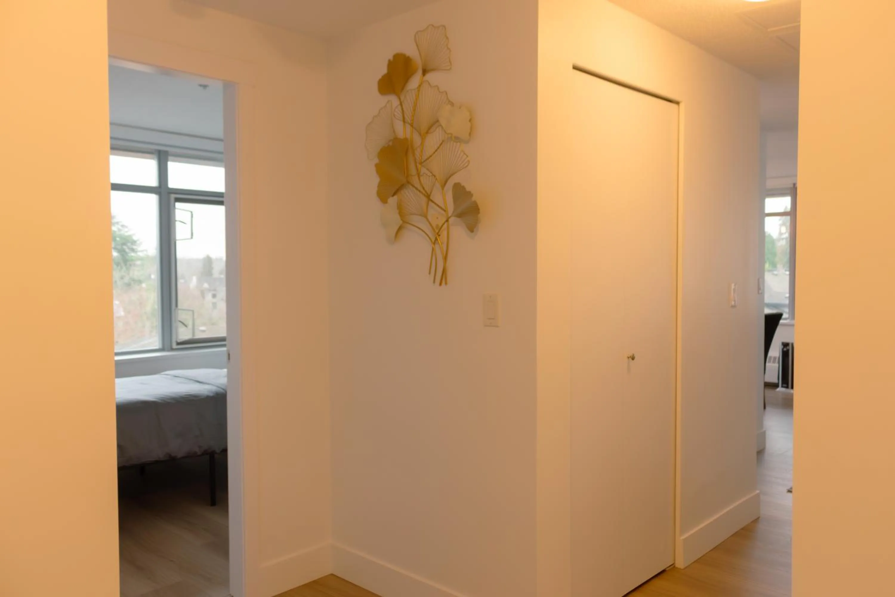 Photo of the whole room, Bed in Carey Centre on UBC campus