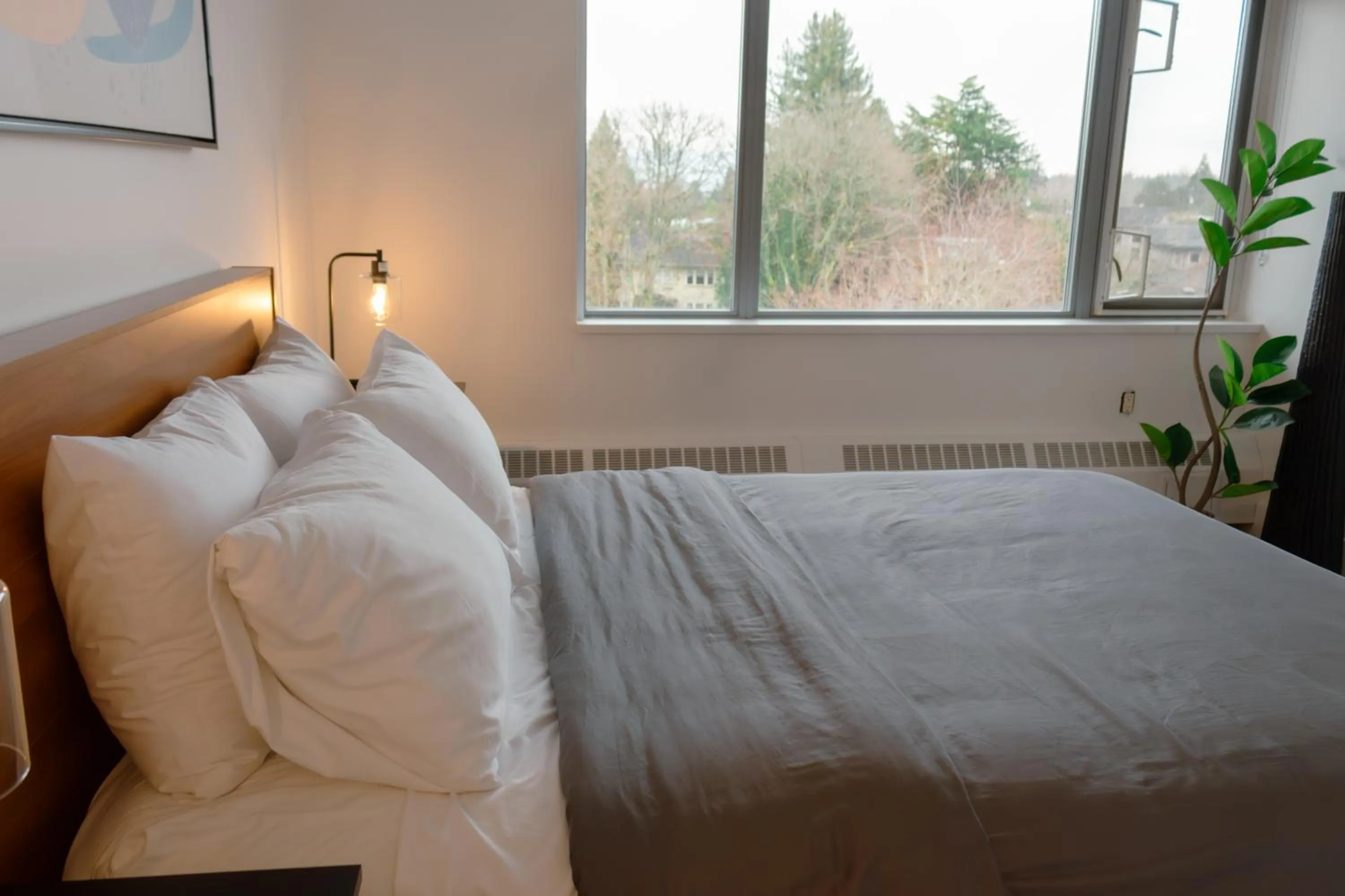 Bed in Carey Centre on UBC campus