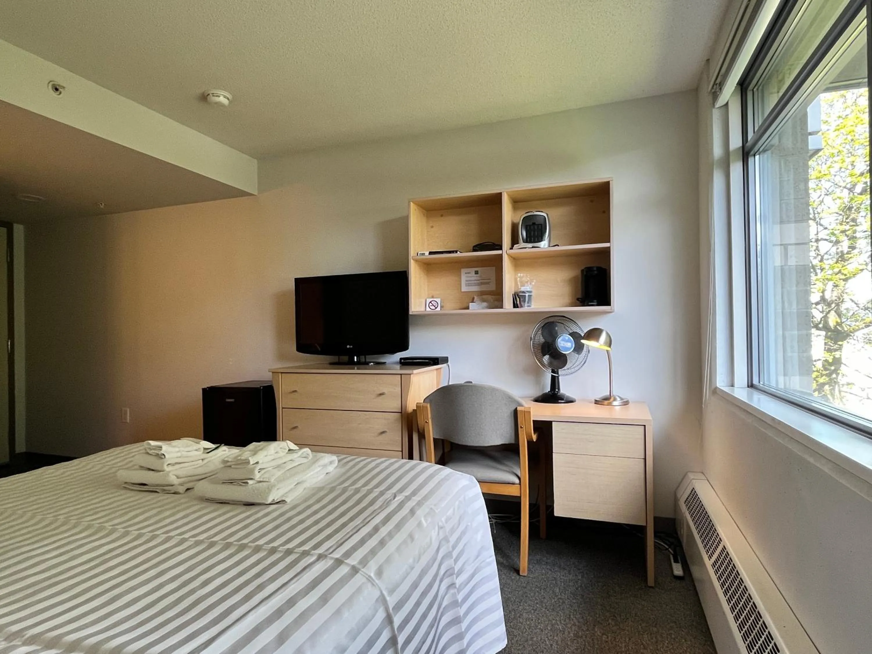 Bed in Carey Centre on UBC campus