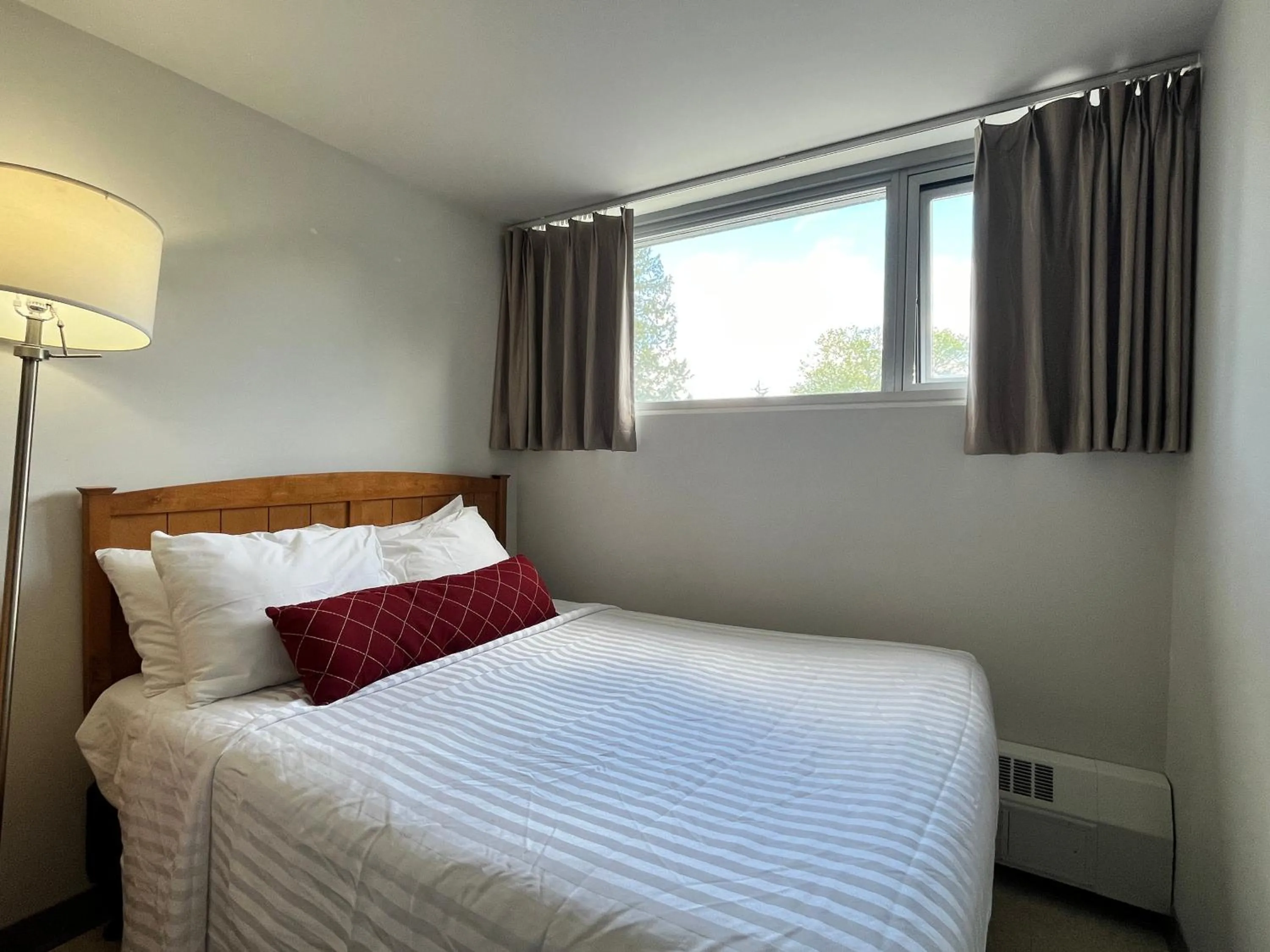 Bedroom, Bed in Carey Centre on UBC campus