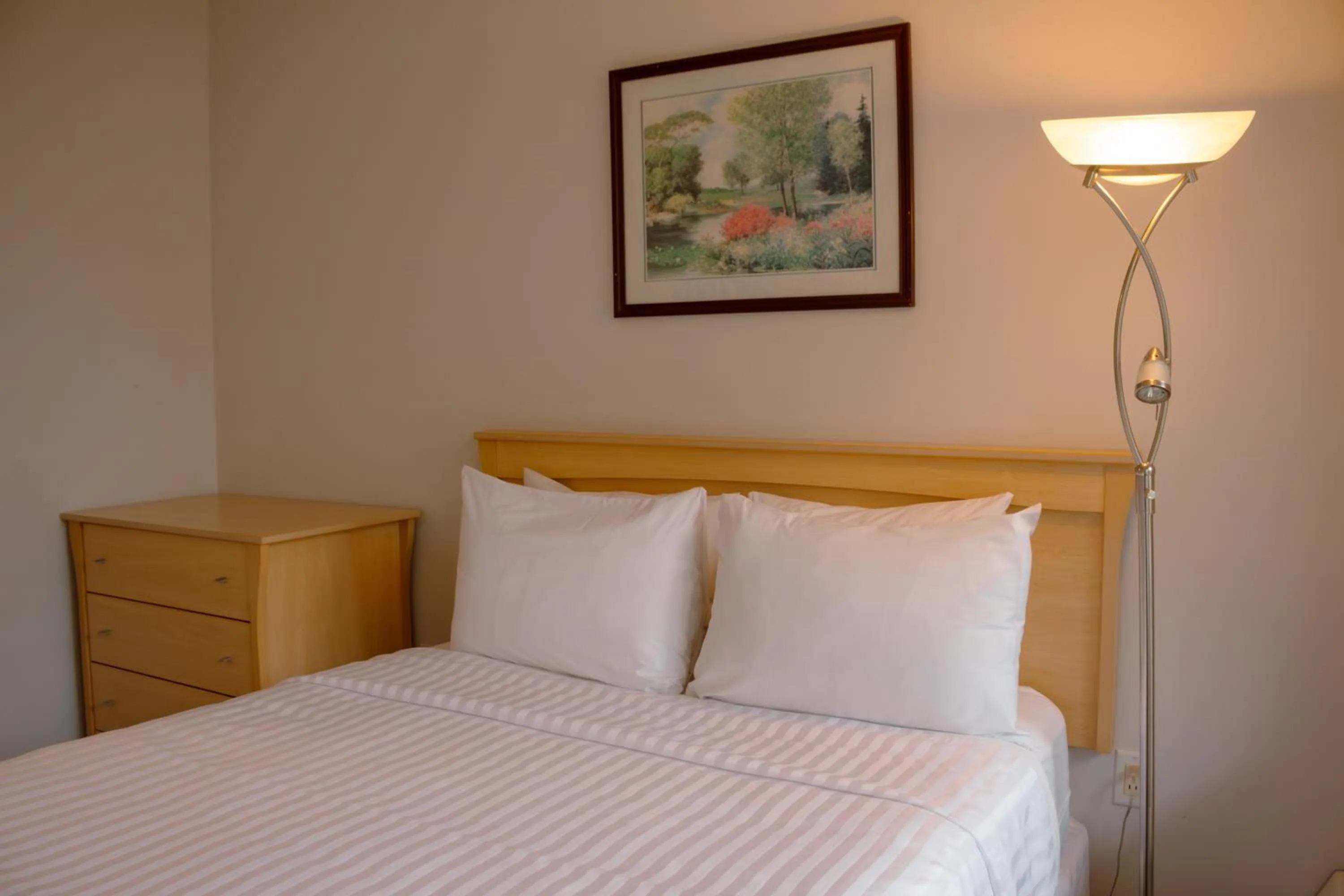 Bedroom, Bed in Carey Centre on UBC campus