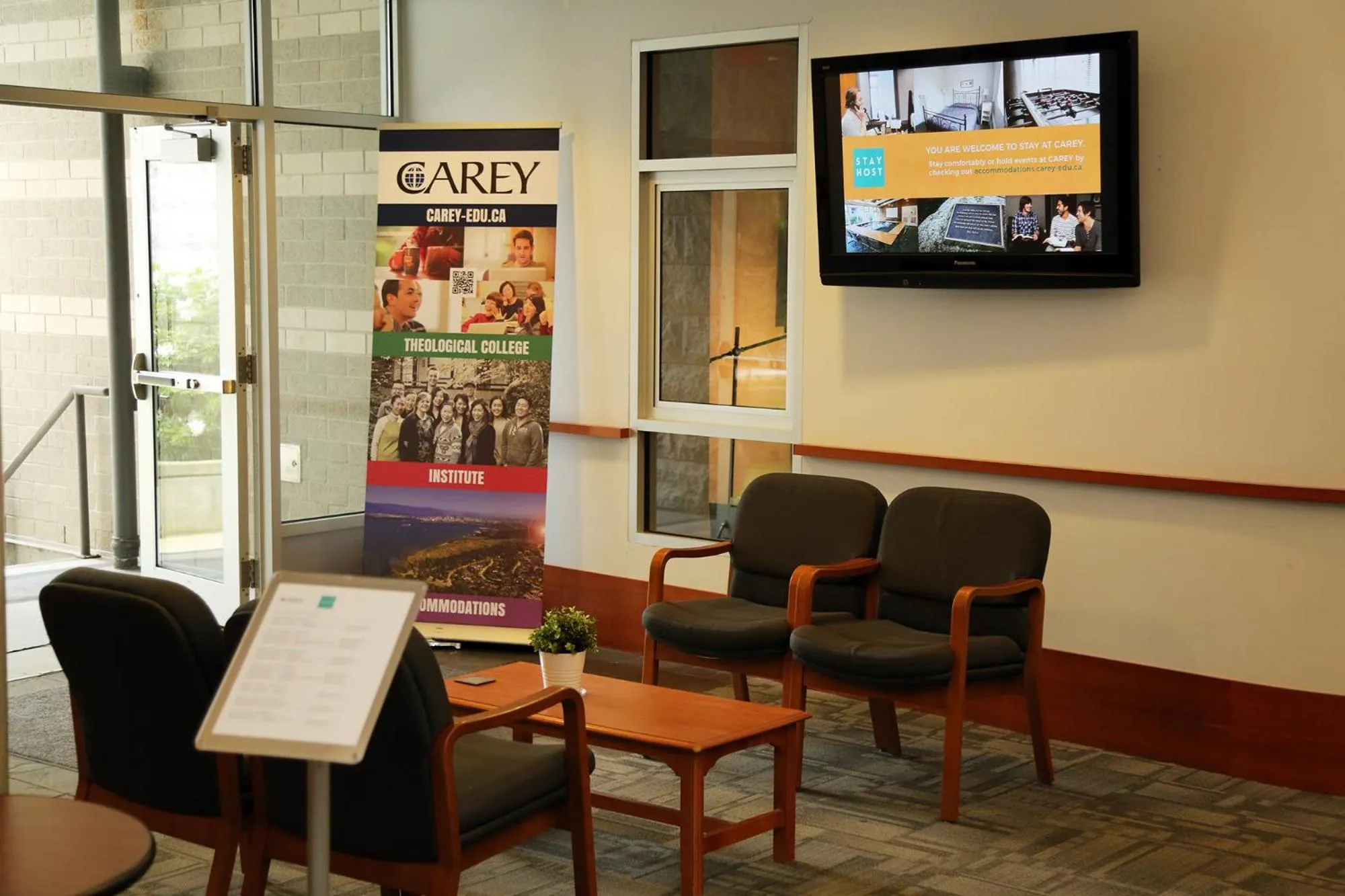 Lobby or reception in Carey Centre on UBC campus