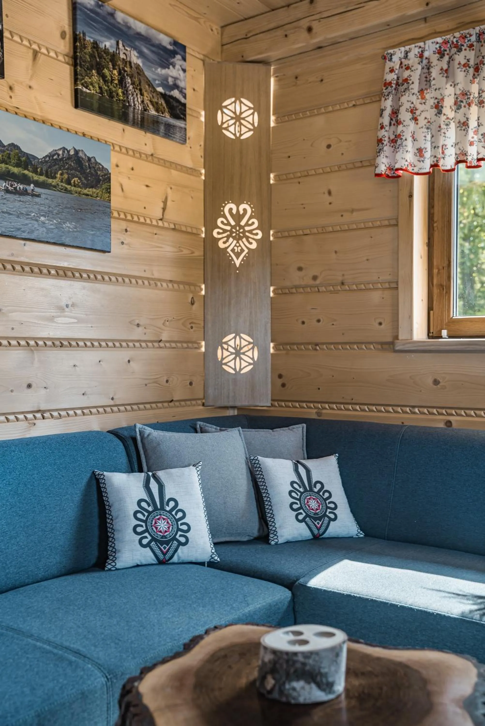 Living room in Zaciszne Domki w Kluszkowcach z Sauną i Balią