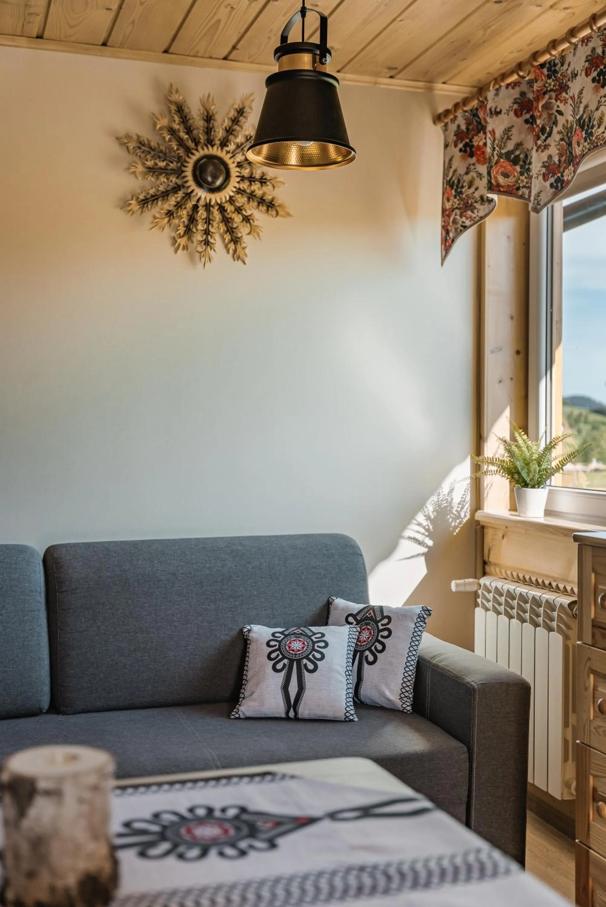 Living room in Zaciszne Domki w Kluszkowcach z Sauną i Balią
