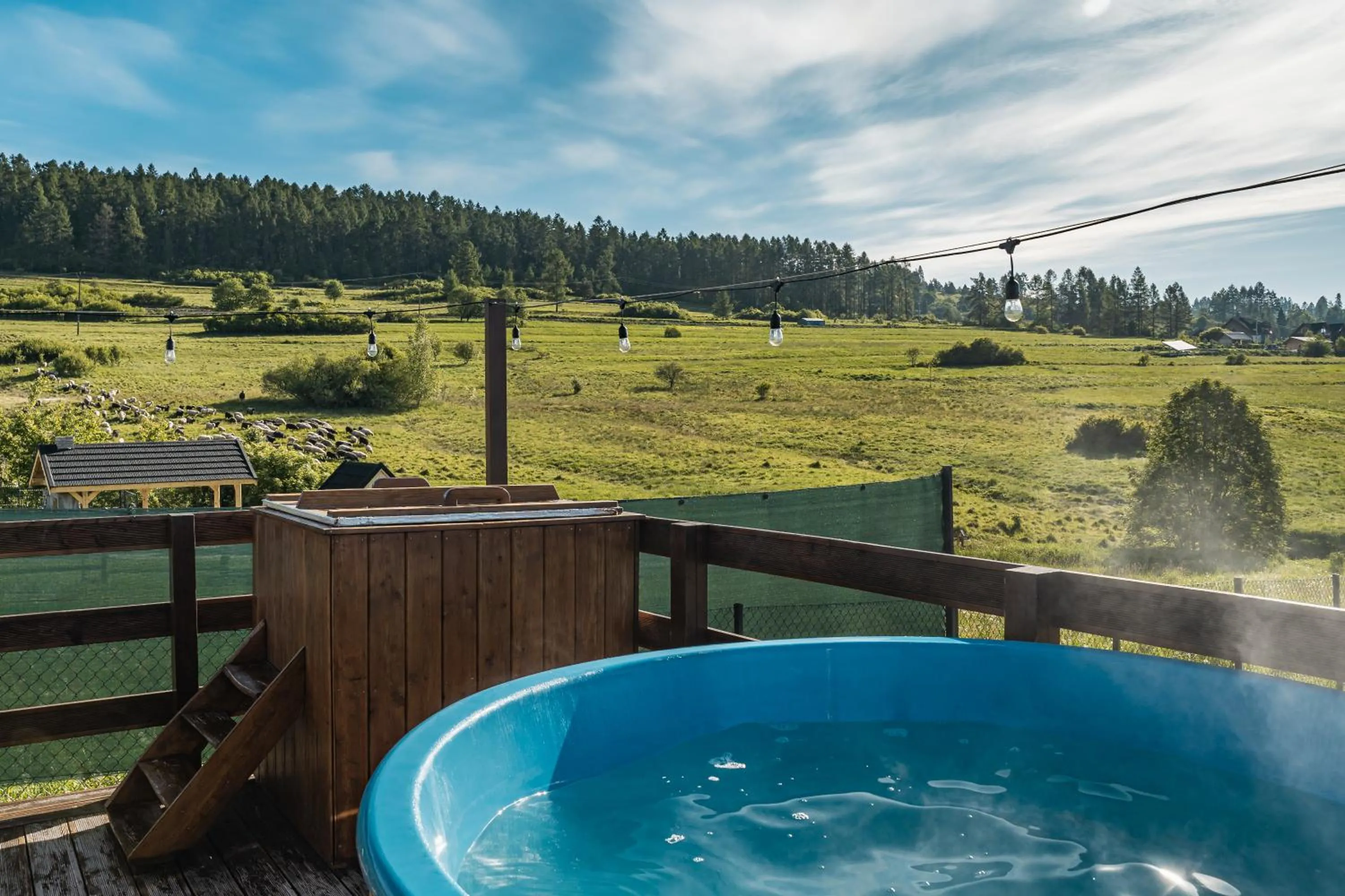 Spa and wellness centre/facilities in Zaciszne Domki w Kluszkowcach z Sauną i Balią