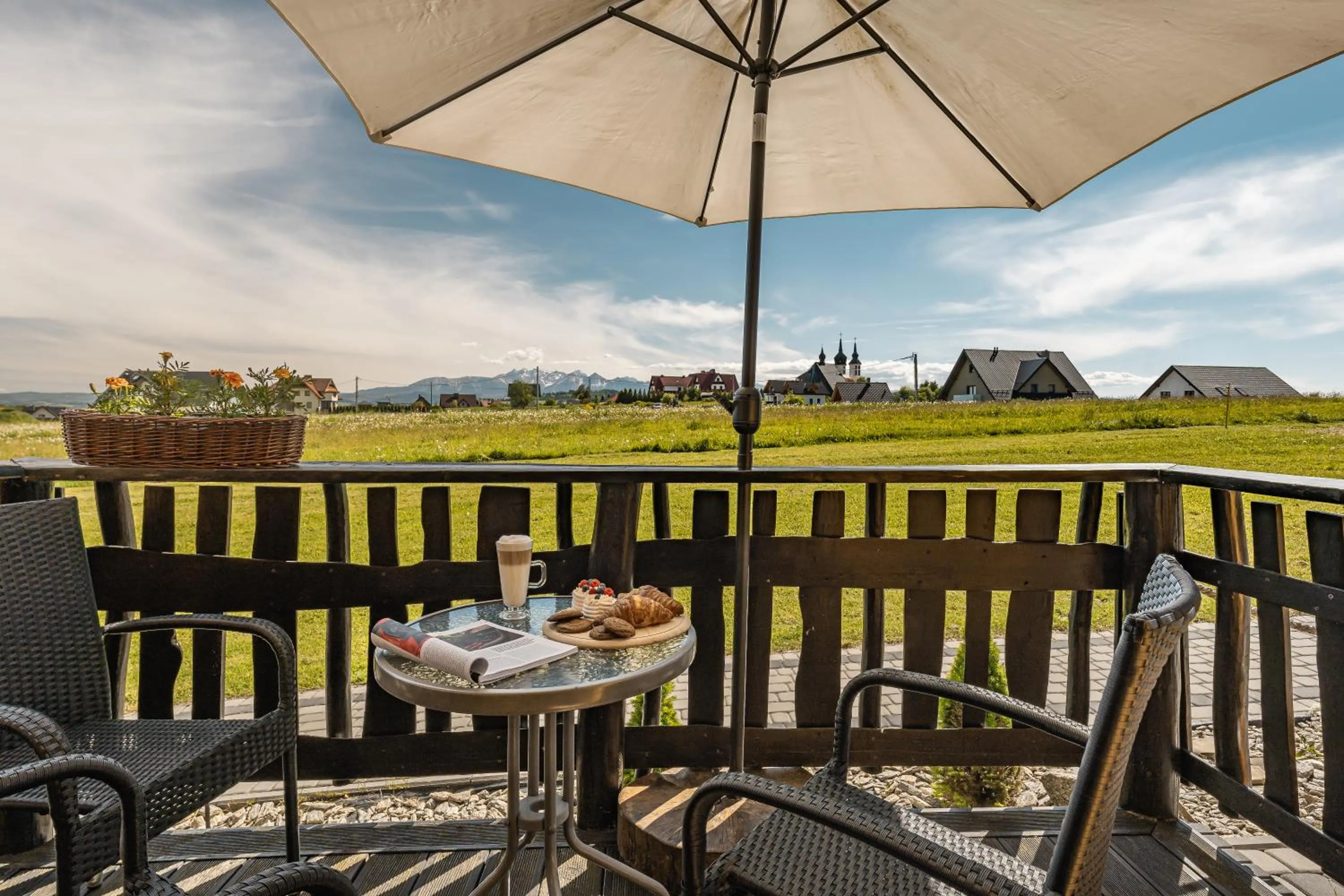 Garden in Zaciszne Domki w Kluszkowcach z Sauną i Balią