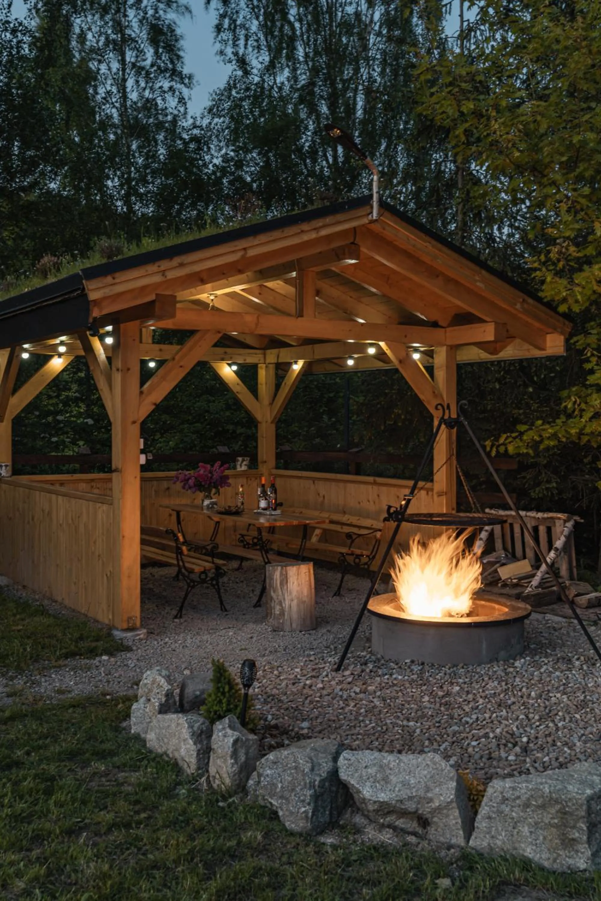 BBQ facilities in Zaciszne Domki w Kluszkowcach z Sauną i Balią