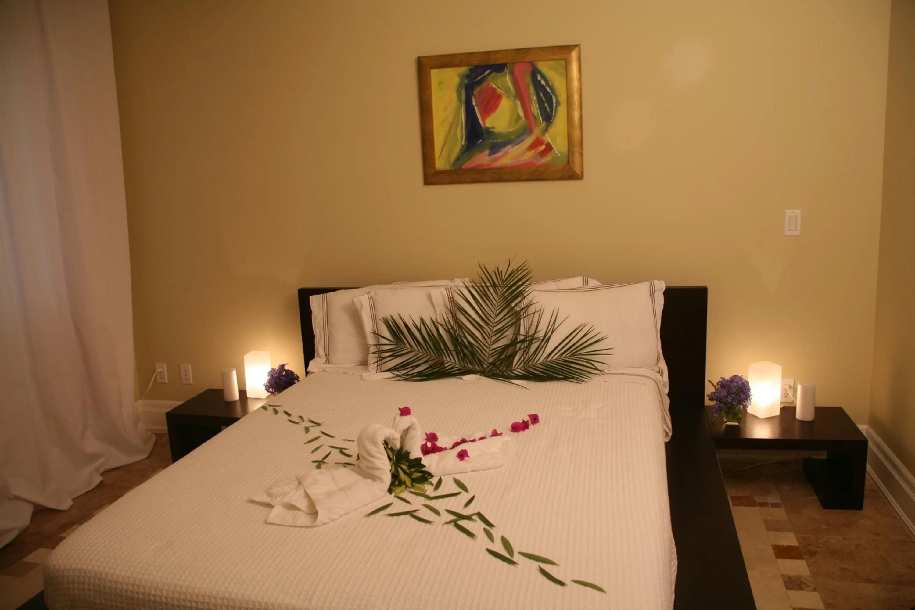 Bed in The Atrium Resort