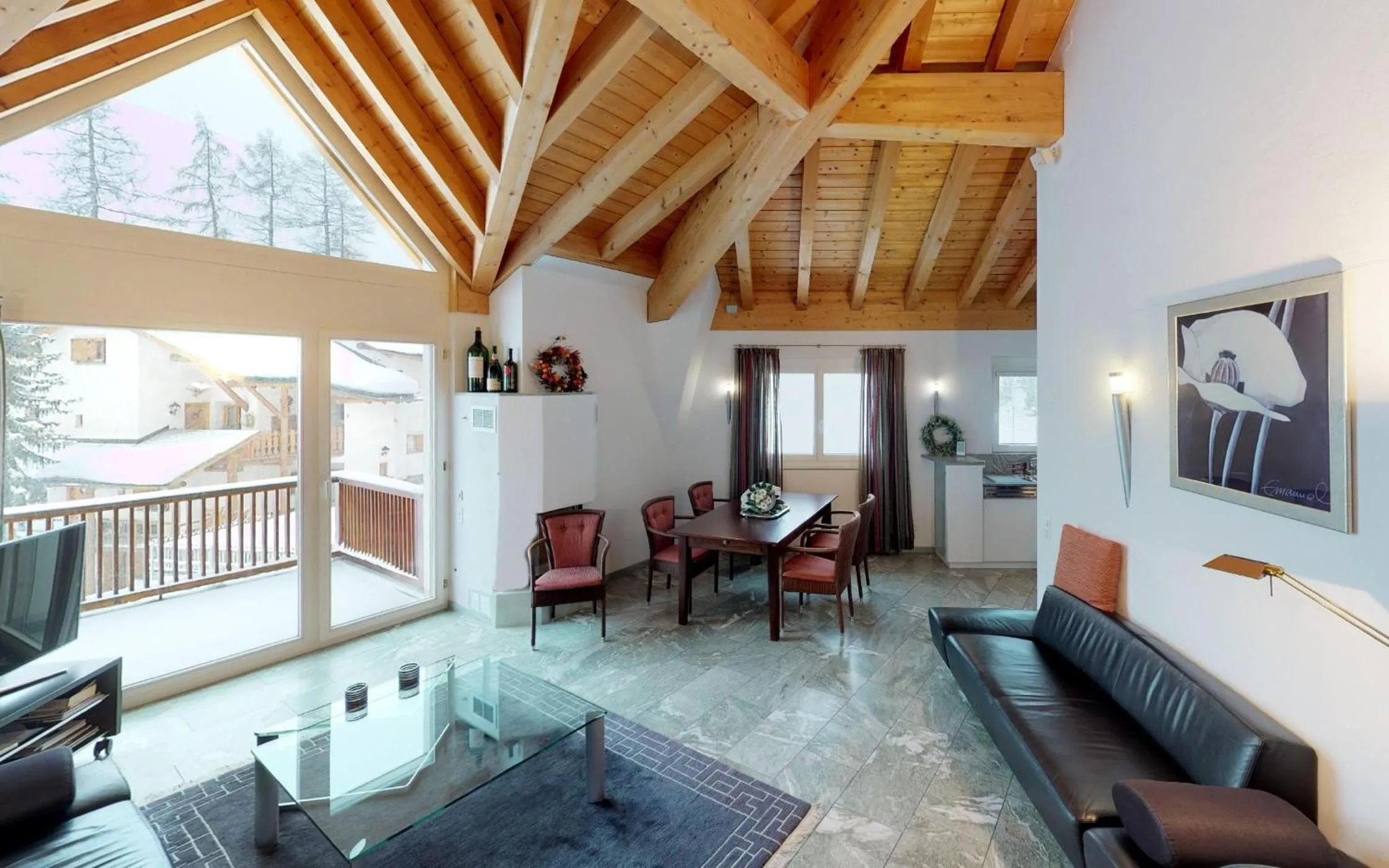 Living room in Sur Crasta