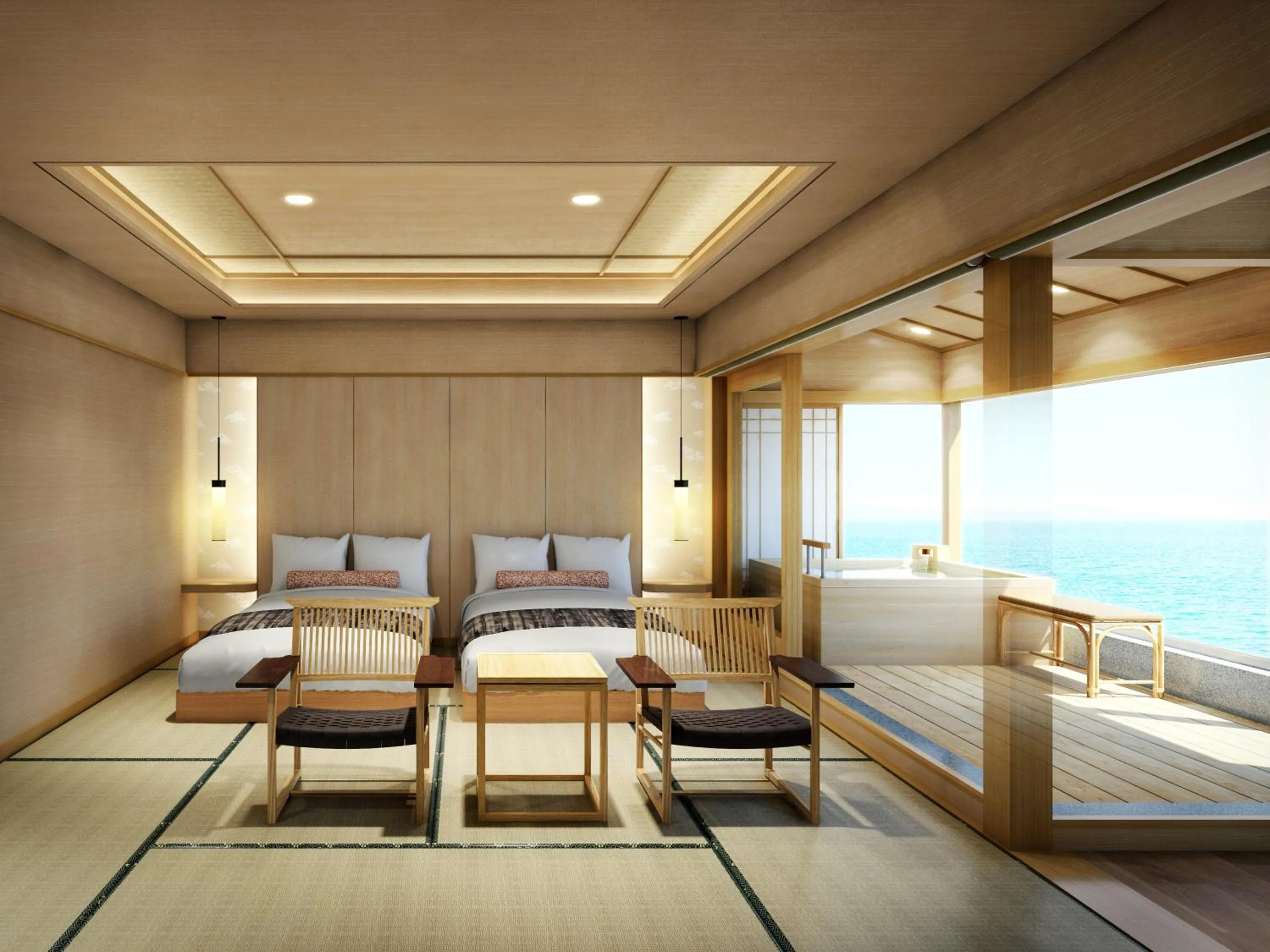 Bed in Kaike Shogetsu