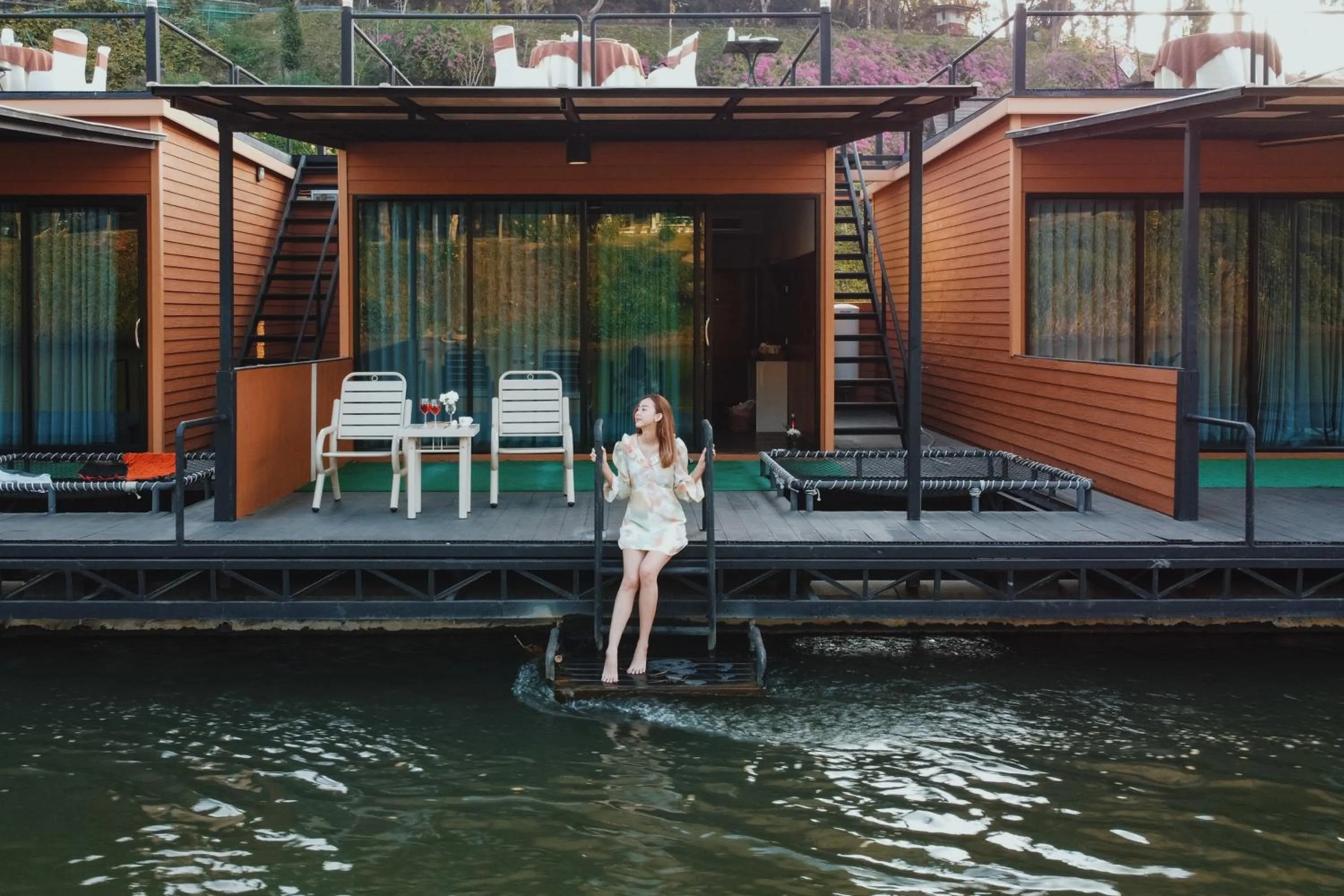 Balcony/Terrace in Suan Sai Yok Resort