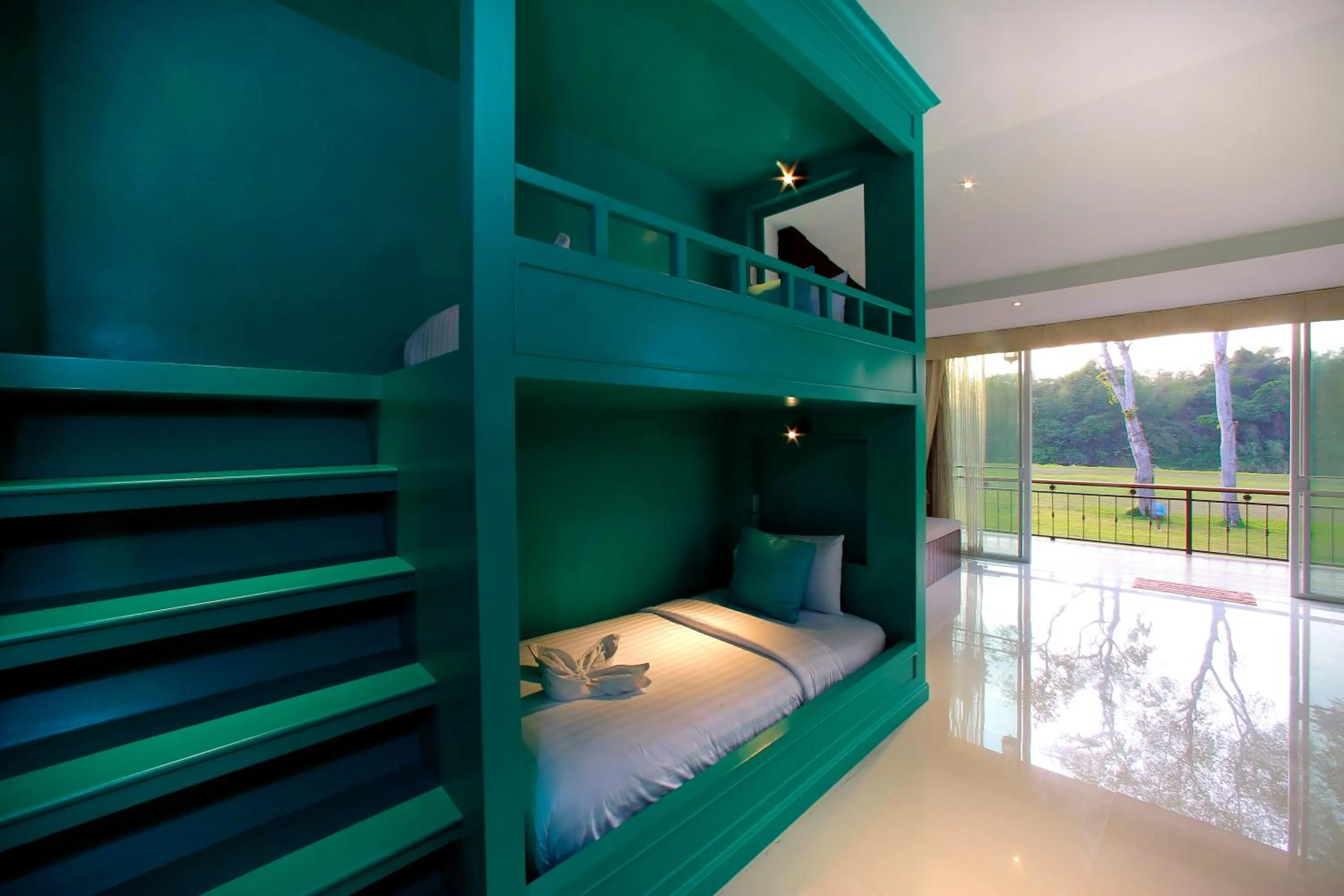 Photo of the whole room, Bed in Suan Sai Yok Resort