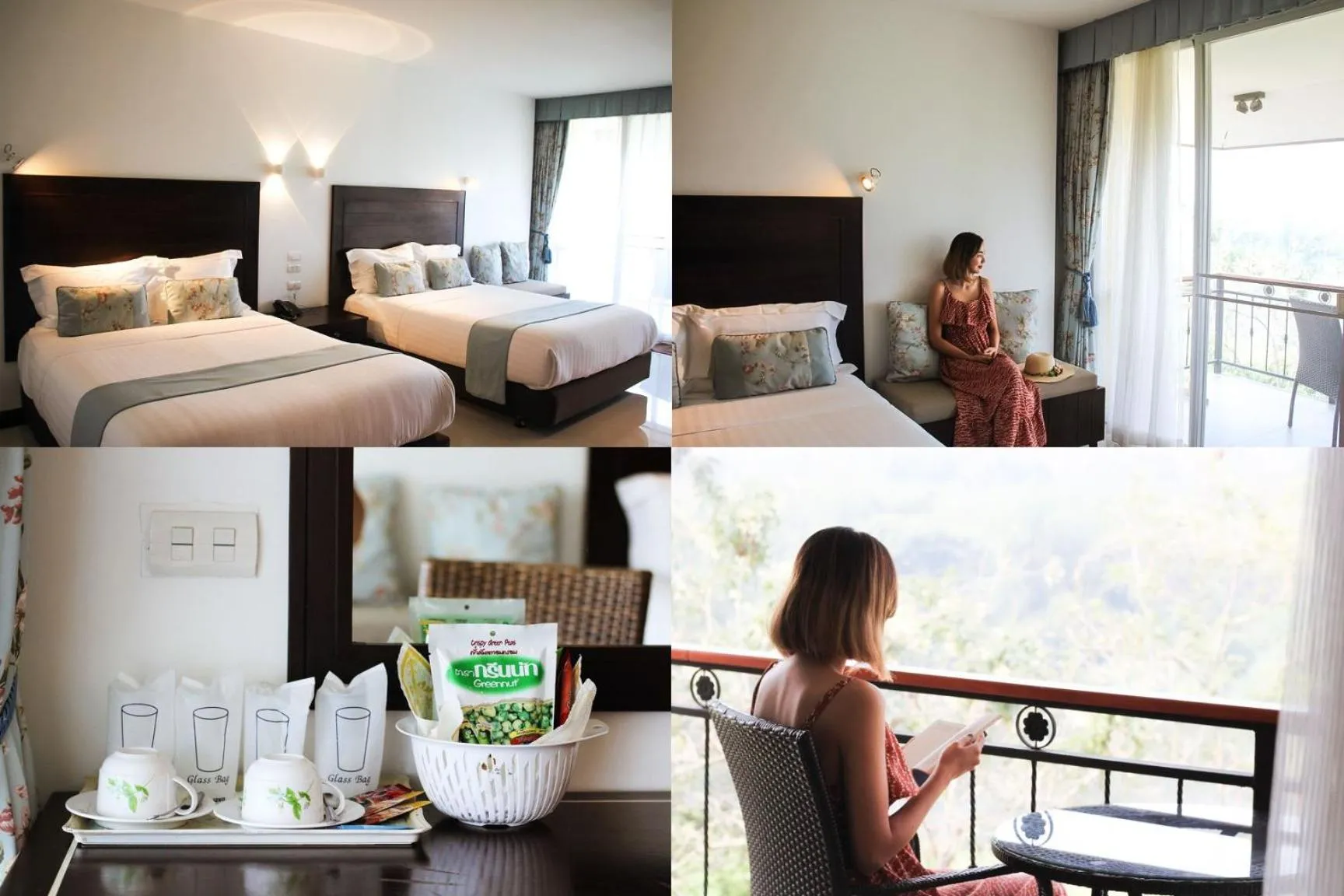 Coffee/tea facilities, Bed in Suan Sai Yok Resort