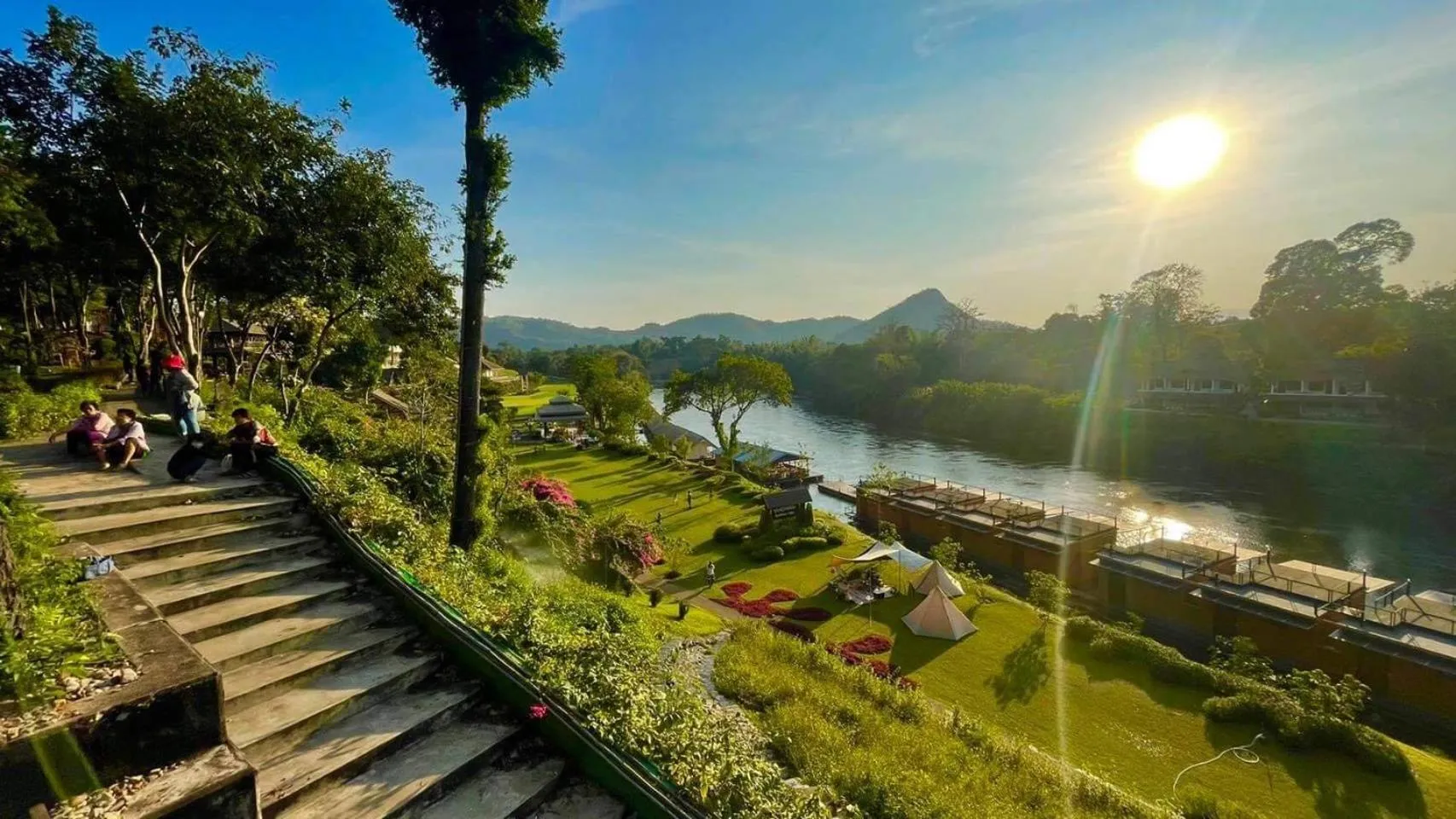 Natural landscape in Suan Sai Yok Resort