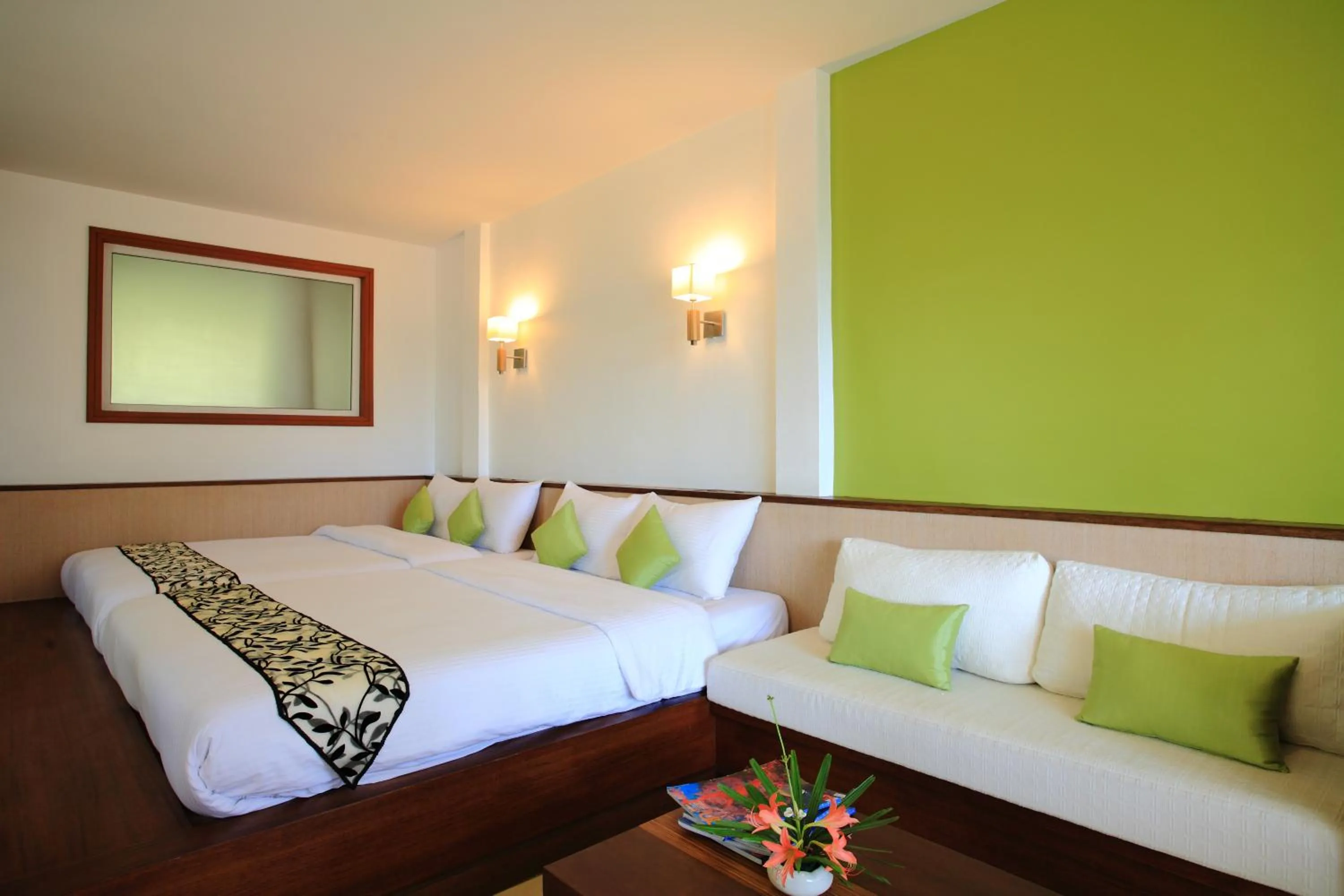 Bed in Suan Sai Yok Resort
