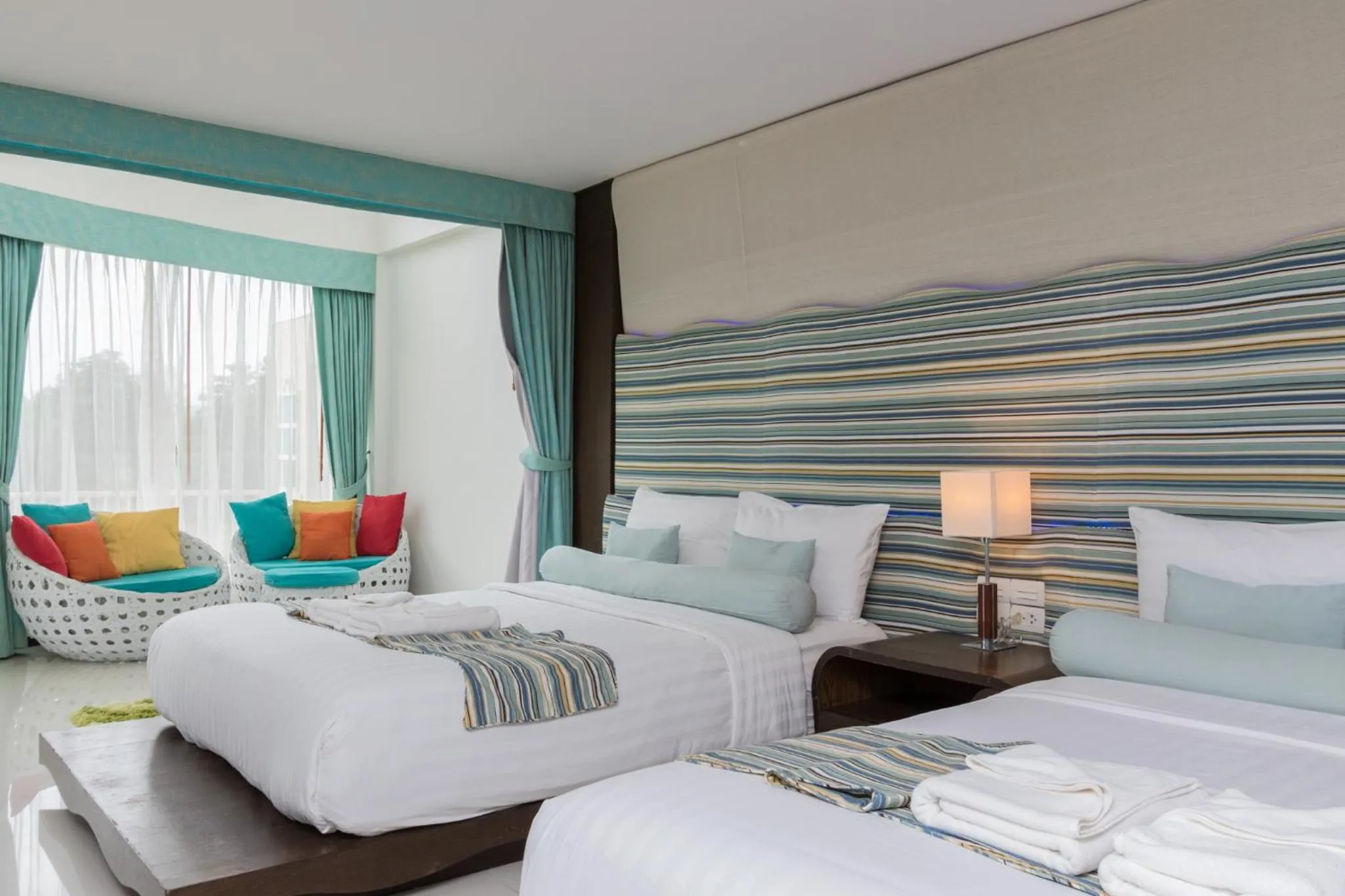 Photo of the whole room, Bed in Suan Sai Yok Resort