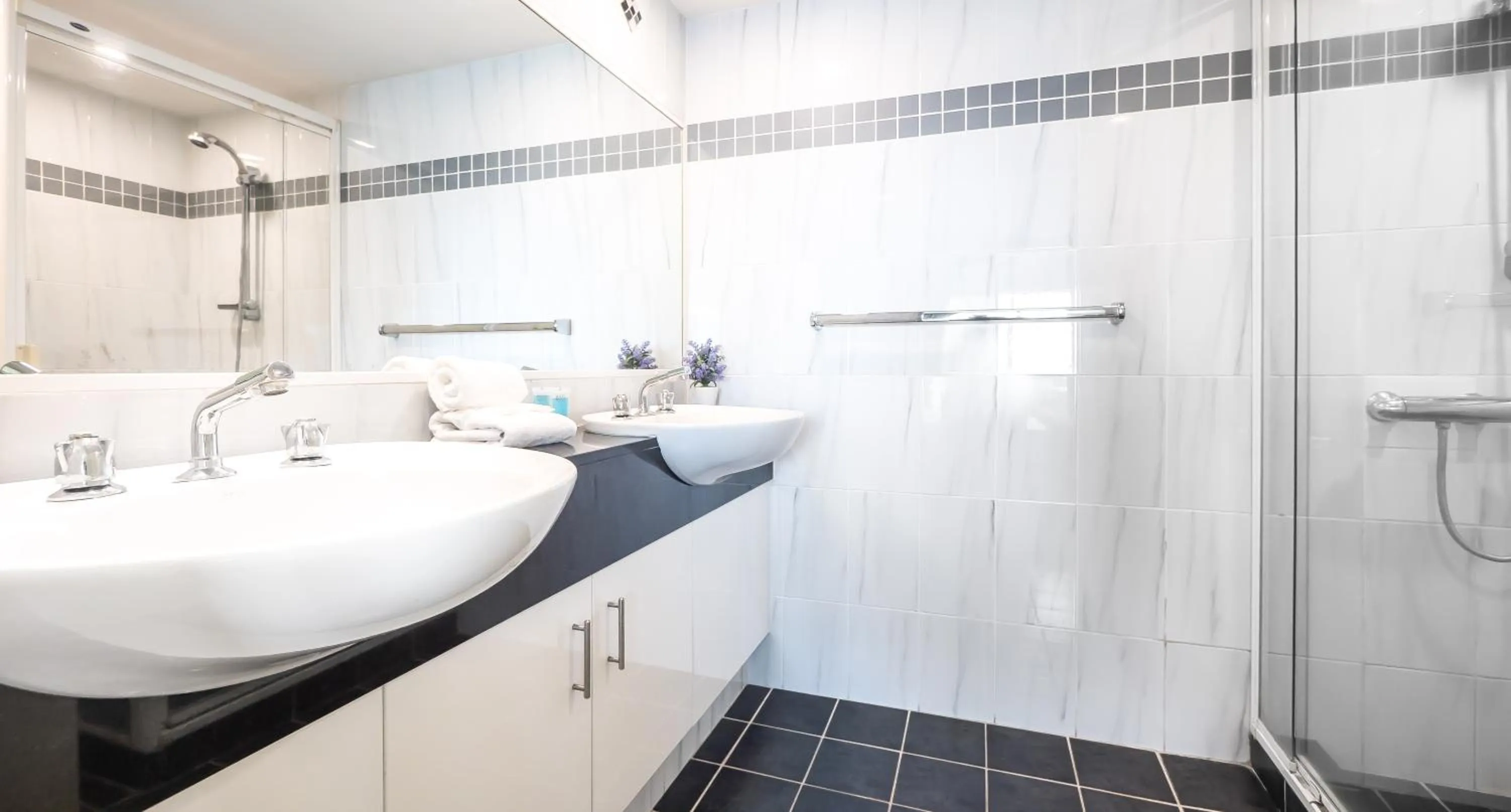 Bathroom in Victoria Square Apartments