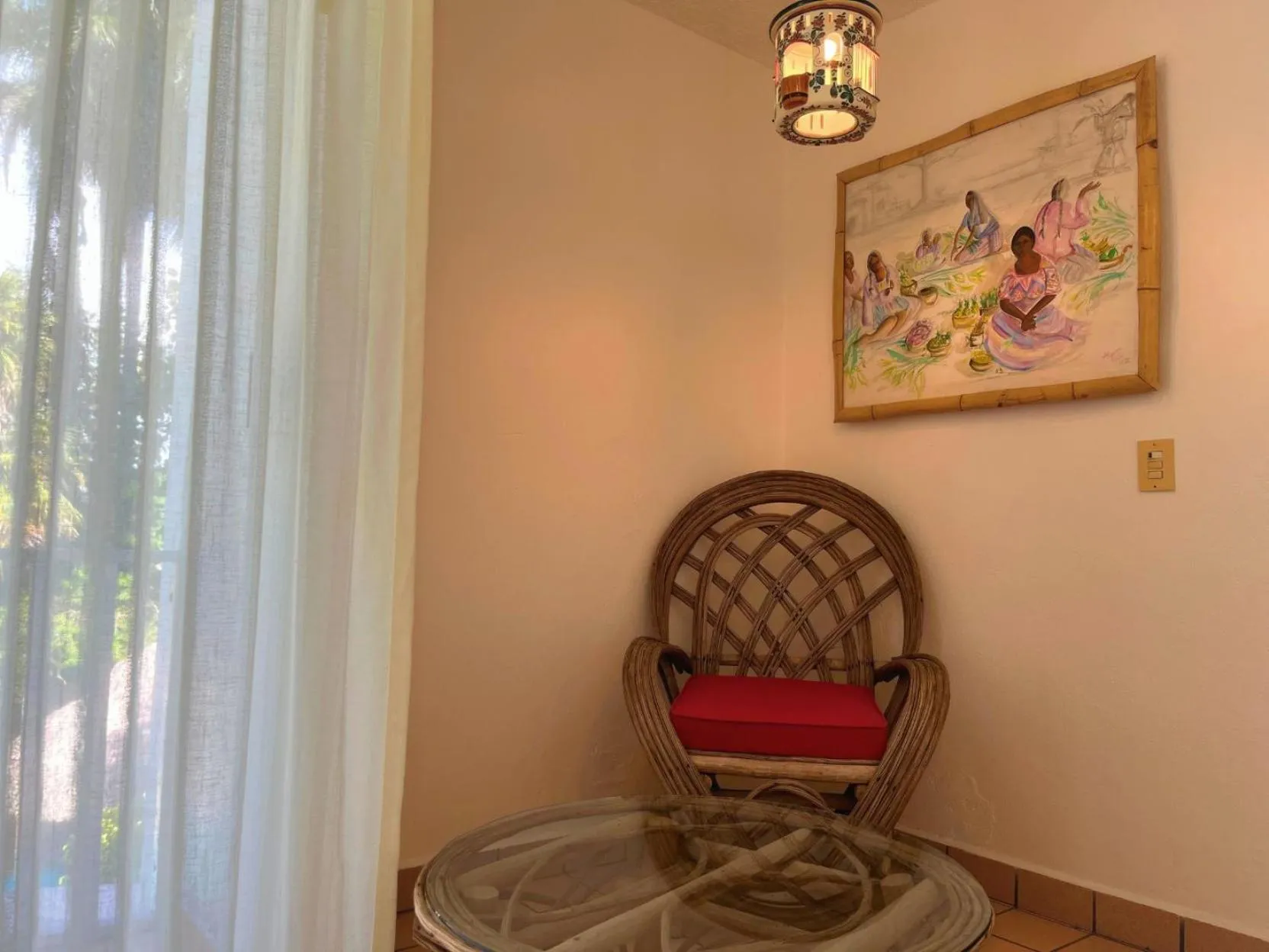 Living room in Hotel Maya Palenque