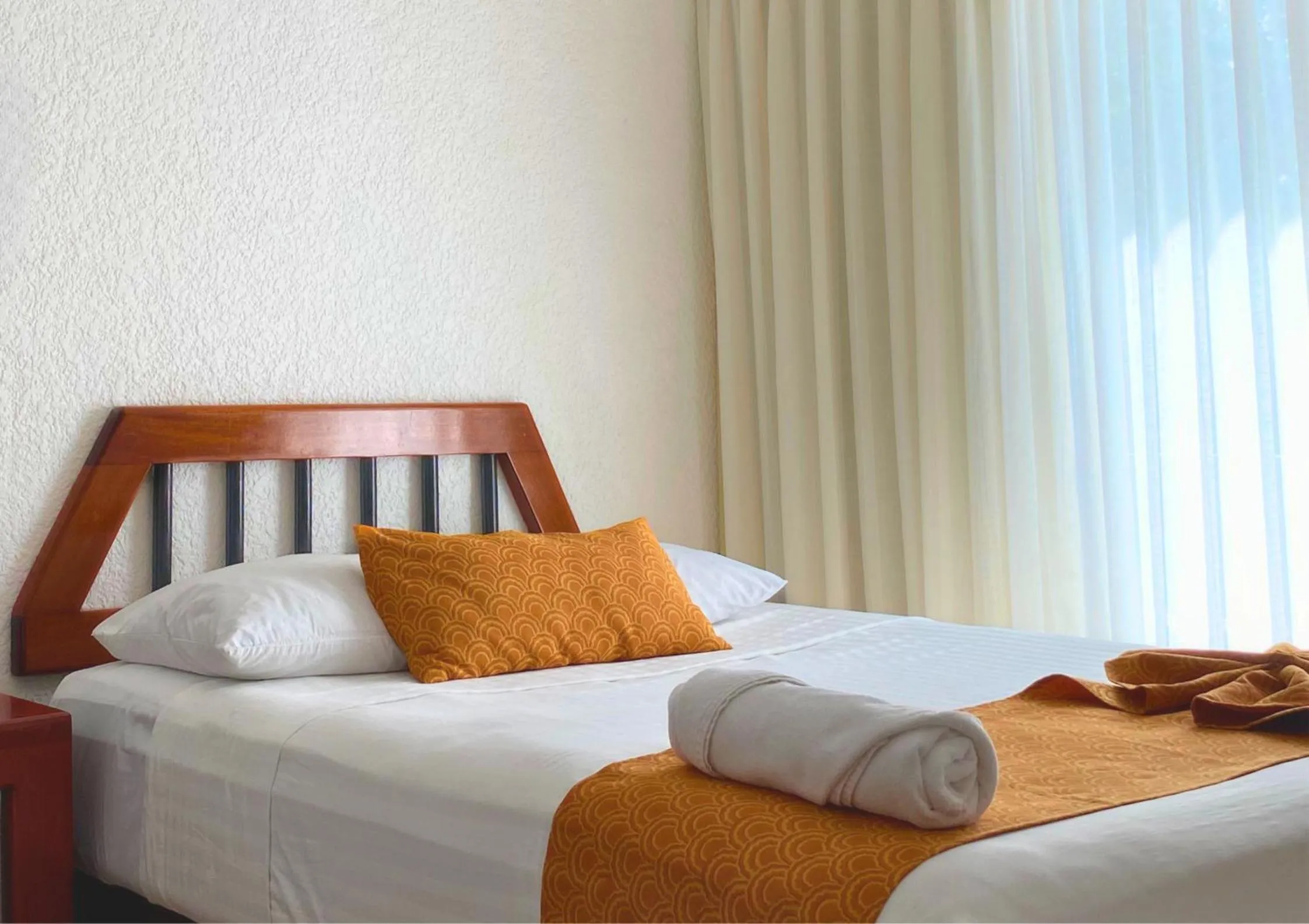 Bed in Hotel Maya Palenque