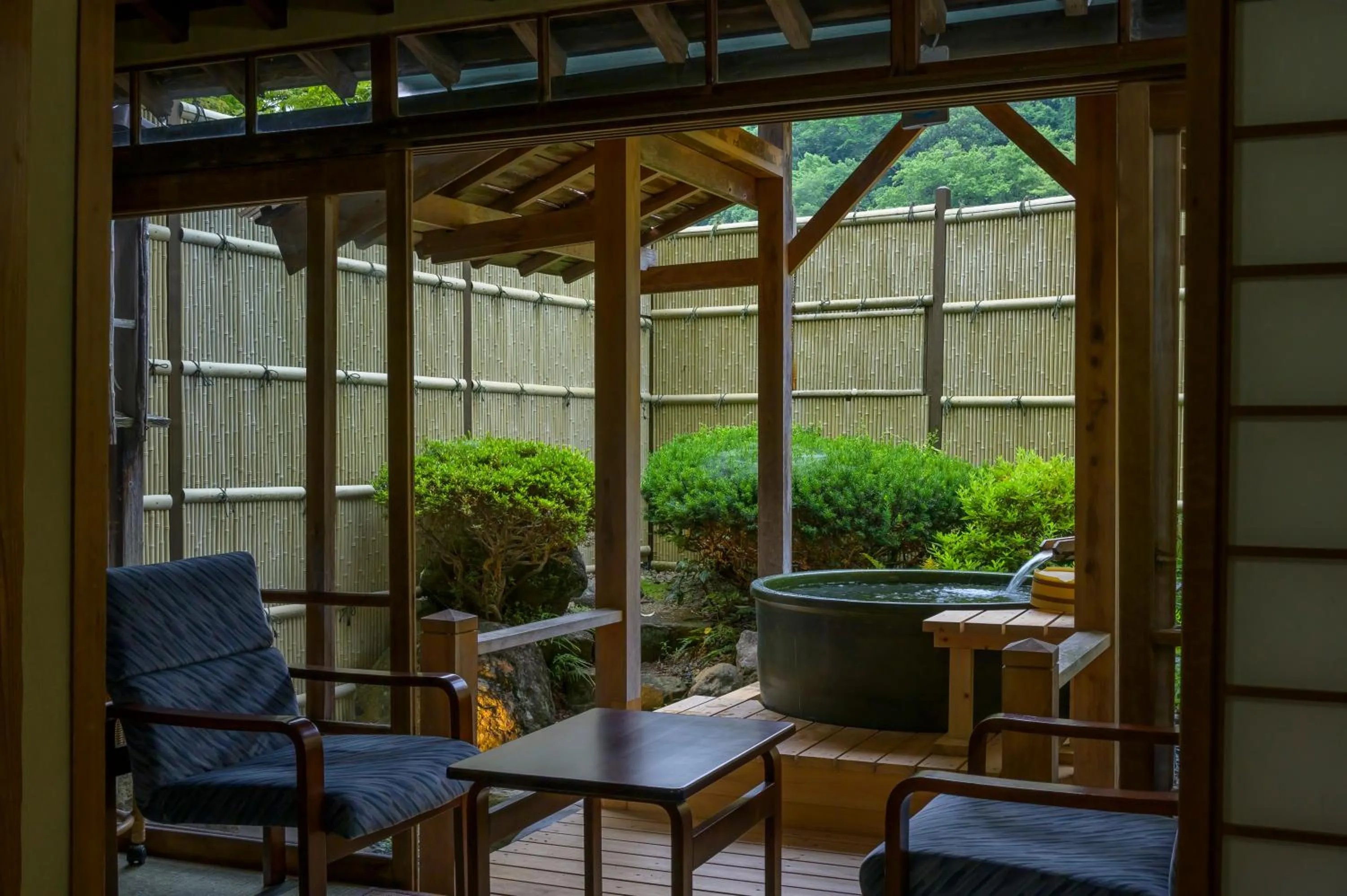 Hot Spring Bath in Ryokan Ohashi