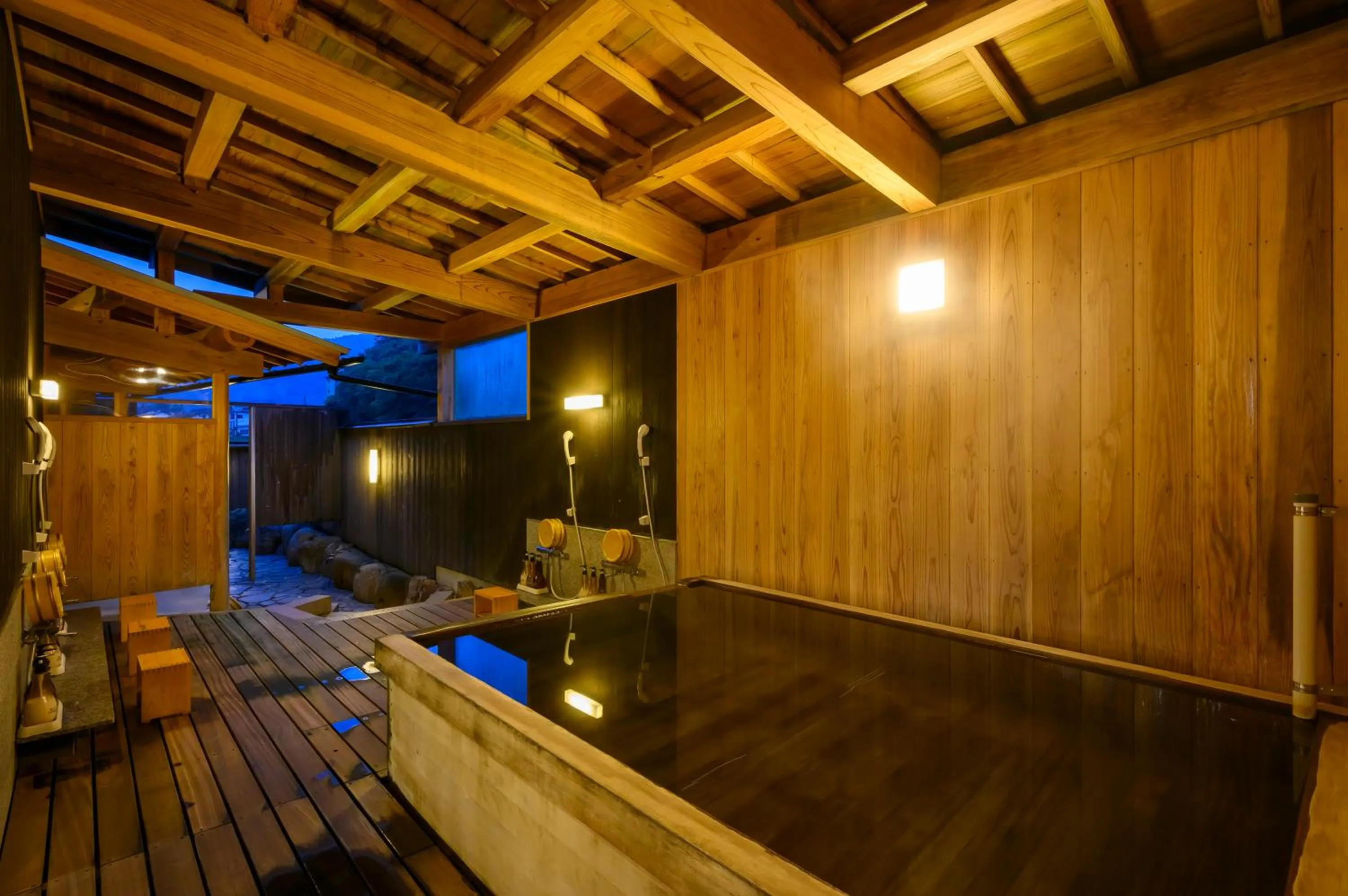 Hot Spring Bath in Ryokan Ohashi