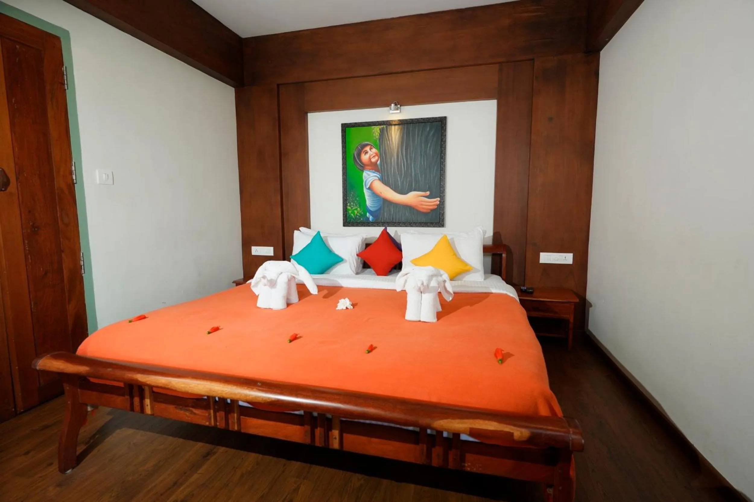 Bed in Blackberry Hills Munnar Nature Resort & Spa