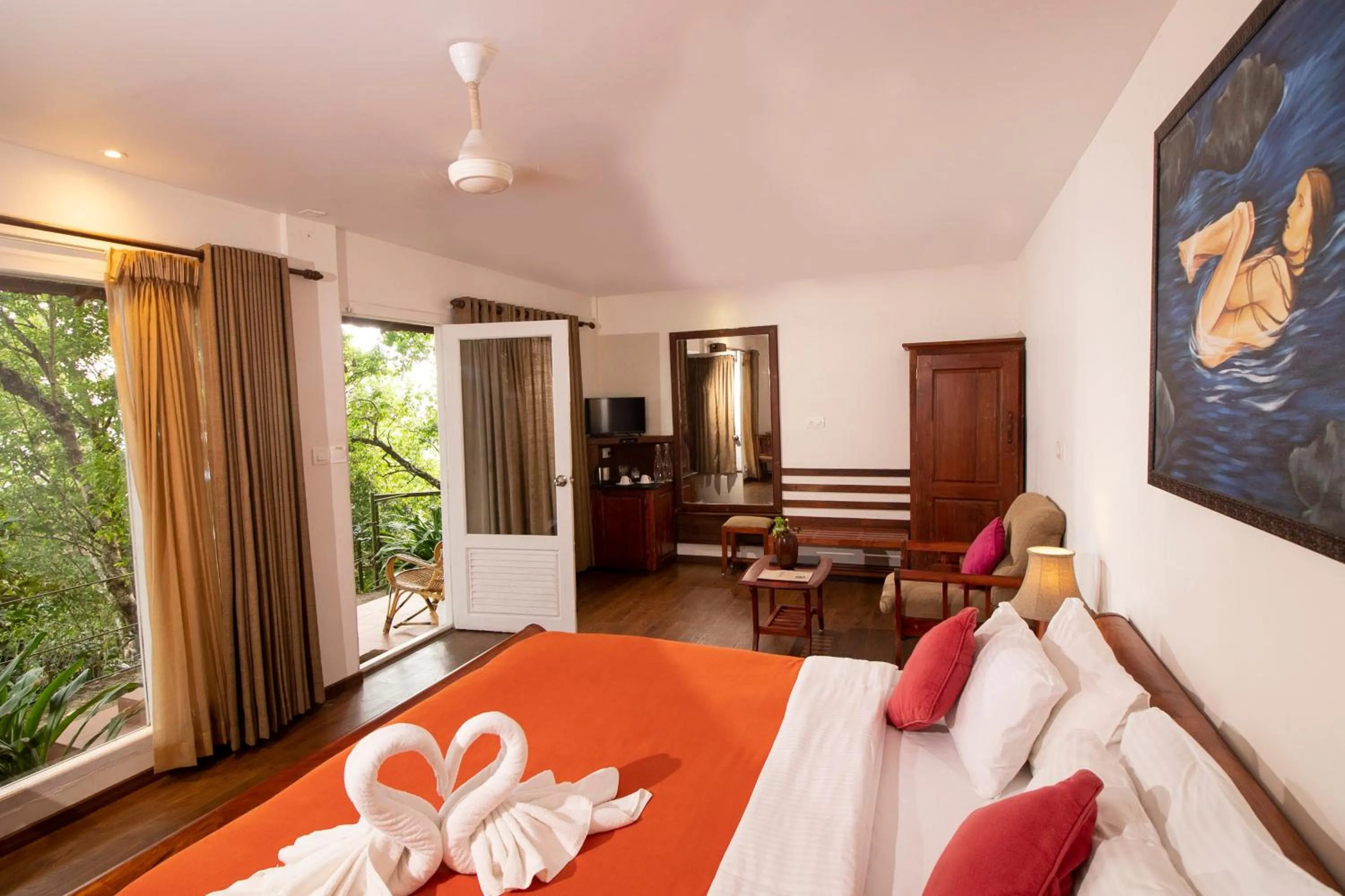 Living room, Bed in Blackberry Hills Munnar Nature Resort & Spa